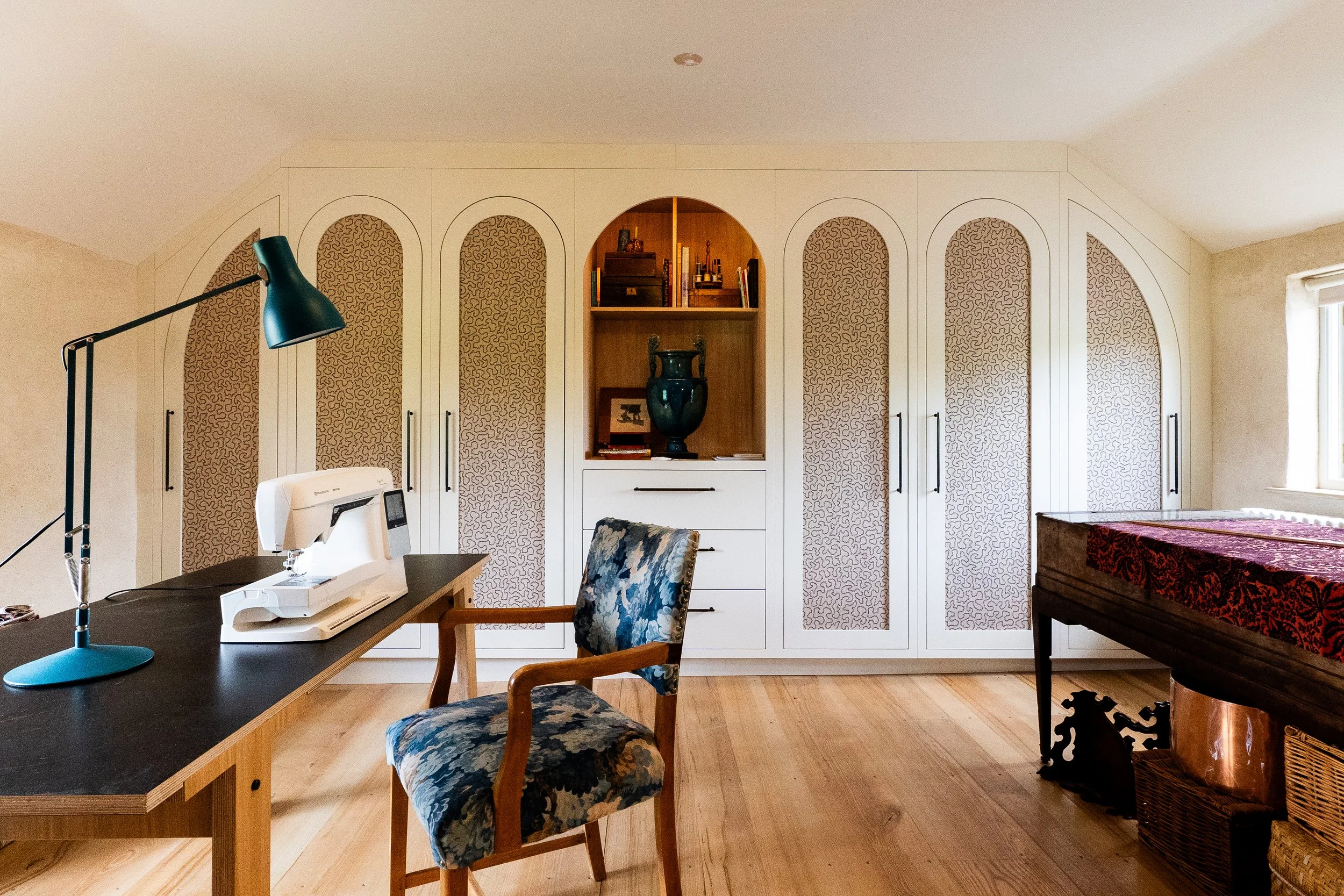 CUSTOM HABERDASHERY CUPBOARD, THETFORD