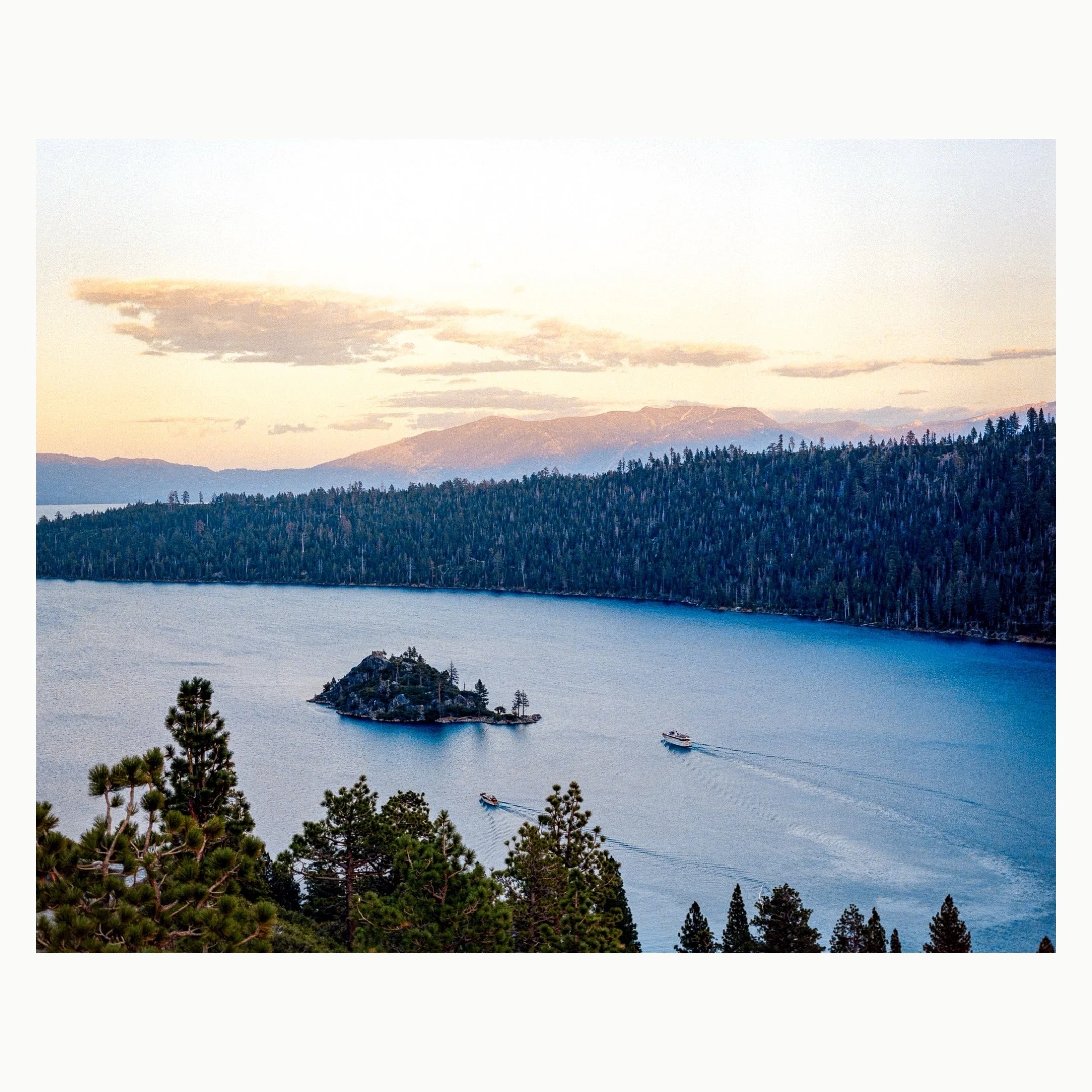 Boats on Emerald Bay