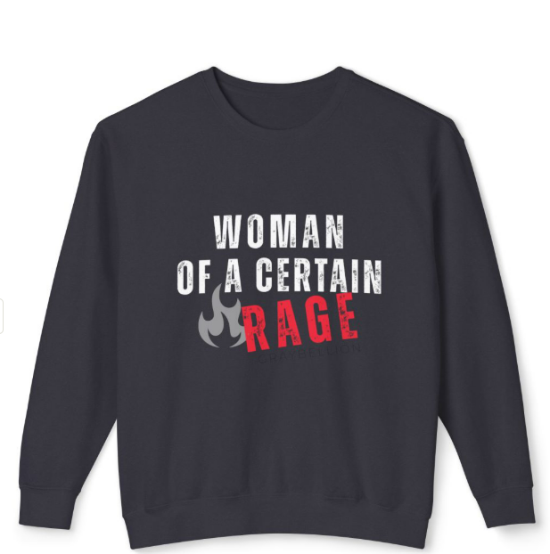 Woman of a Certain Rage L/S Crewneck in Black Cotton