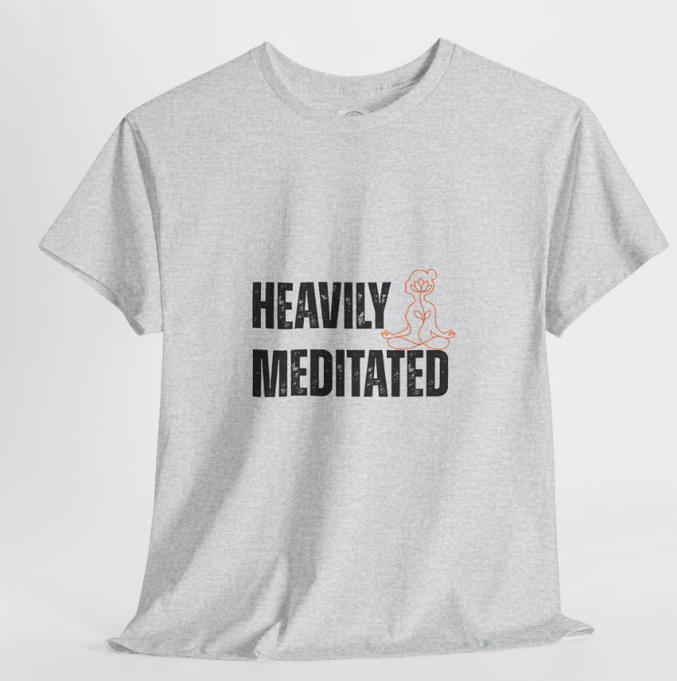 Heavily Meditated S/S Tshirt in Heather Gray