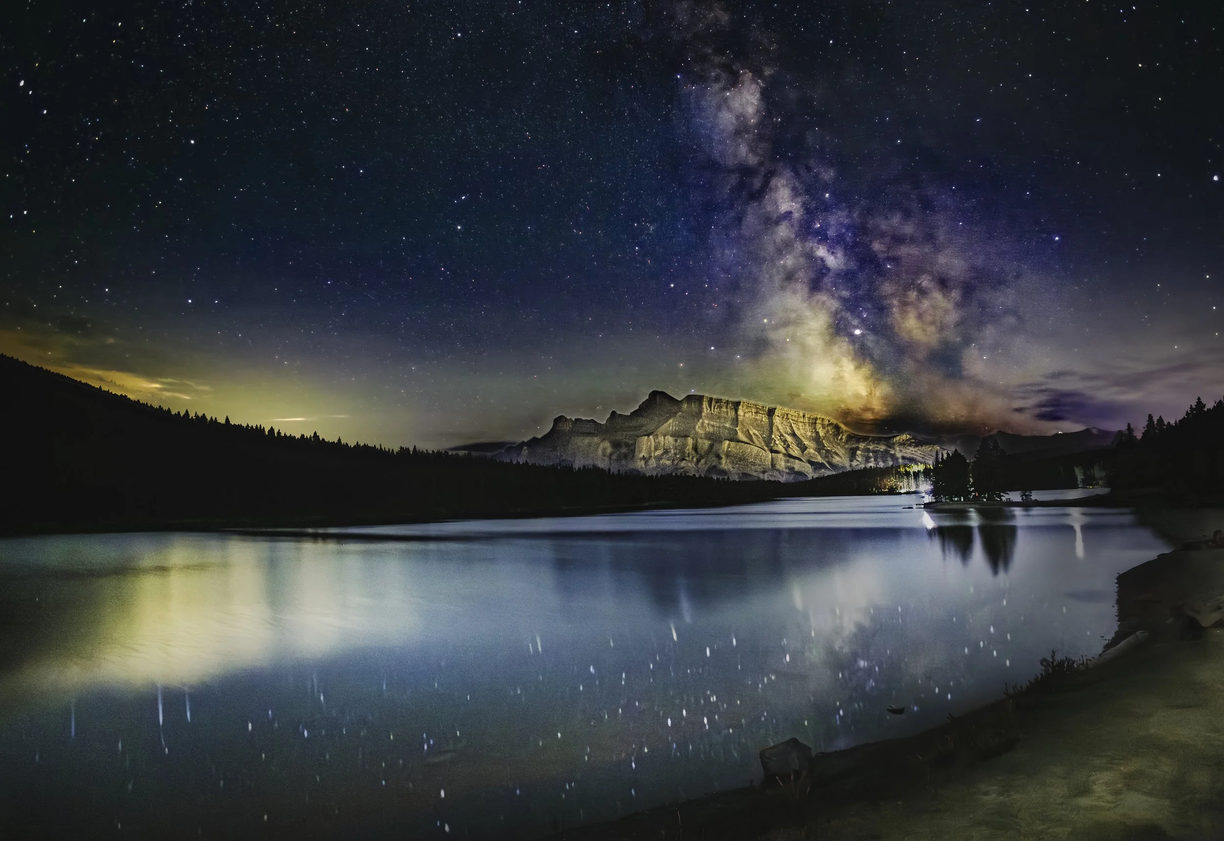 Milky Way over Mount Rundle