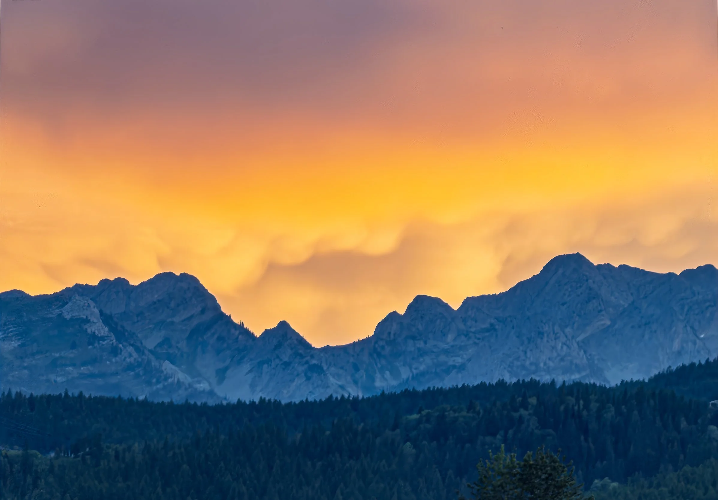 Canadian Rockies Sunset Print