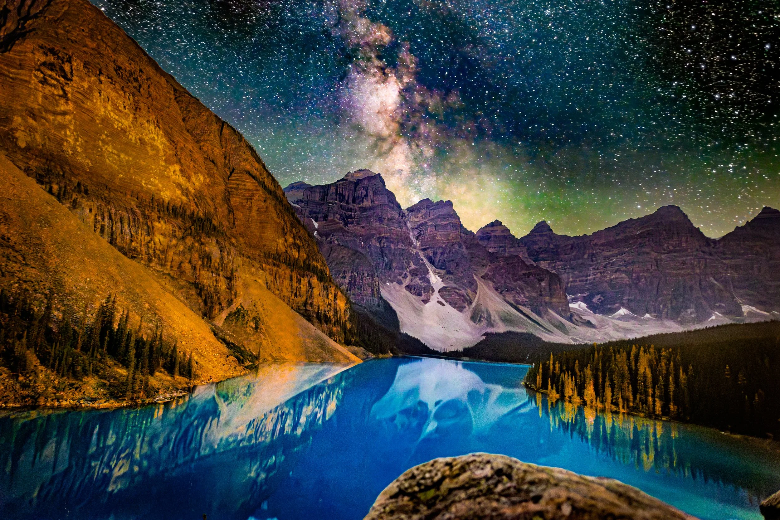 Milky Way over Moraine Lake