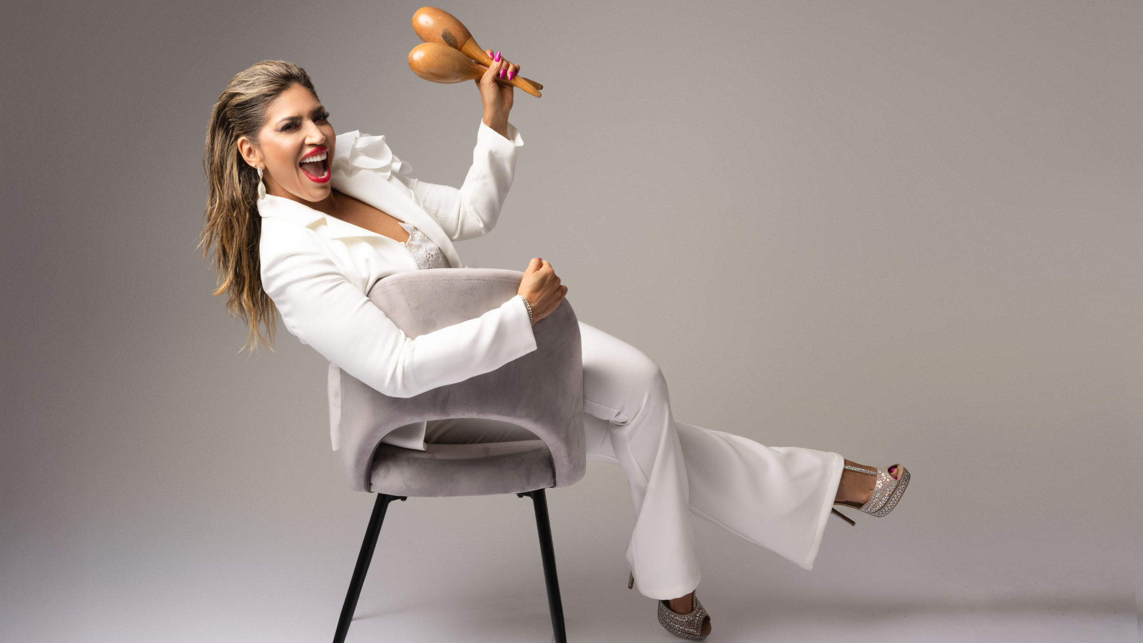 Woman entrepreneur photographed in a Las Vegas studio for an expert personal branding feature.