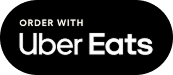 Uber Eats order confirmation graphic with black background and white text