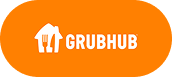 Grubhub logo with orange background and white text