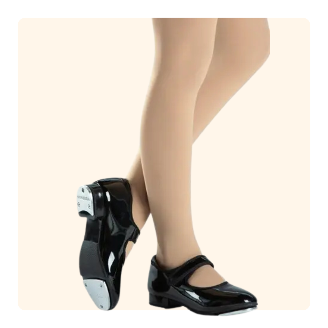 Black tap shoes