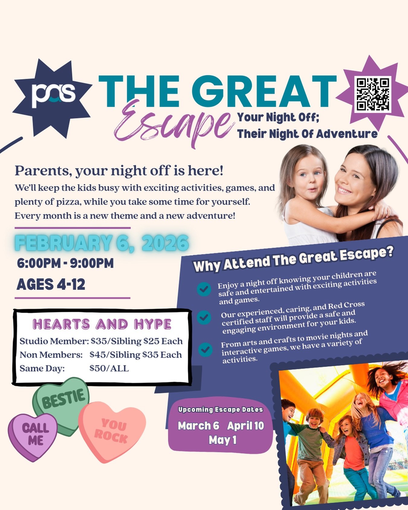 Who is ready for a night out!?! Reserve your spot for the February Great Escape today!
