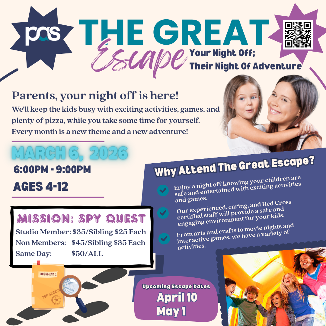 The Great Escape: Parents’ Night Out (March)