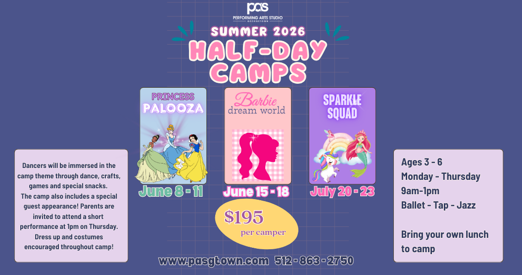 Sparkle Squad - Half Day Camp (ages 3-6)