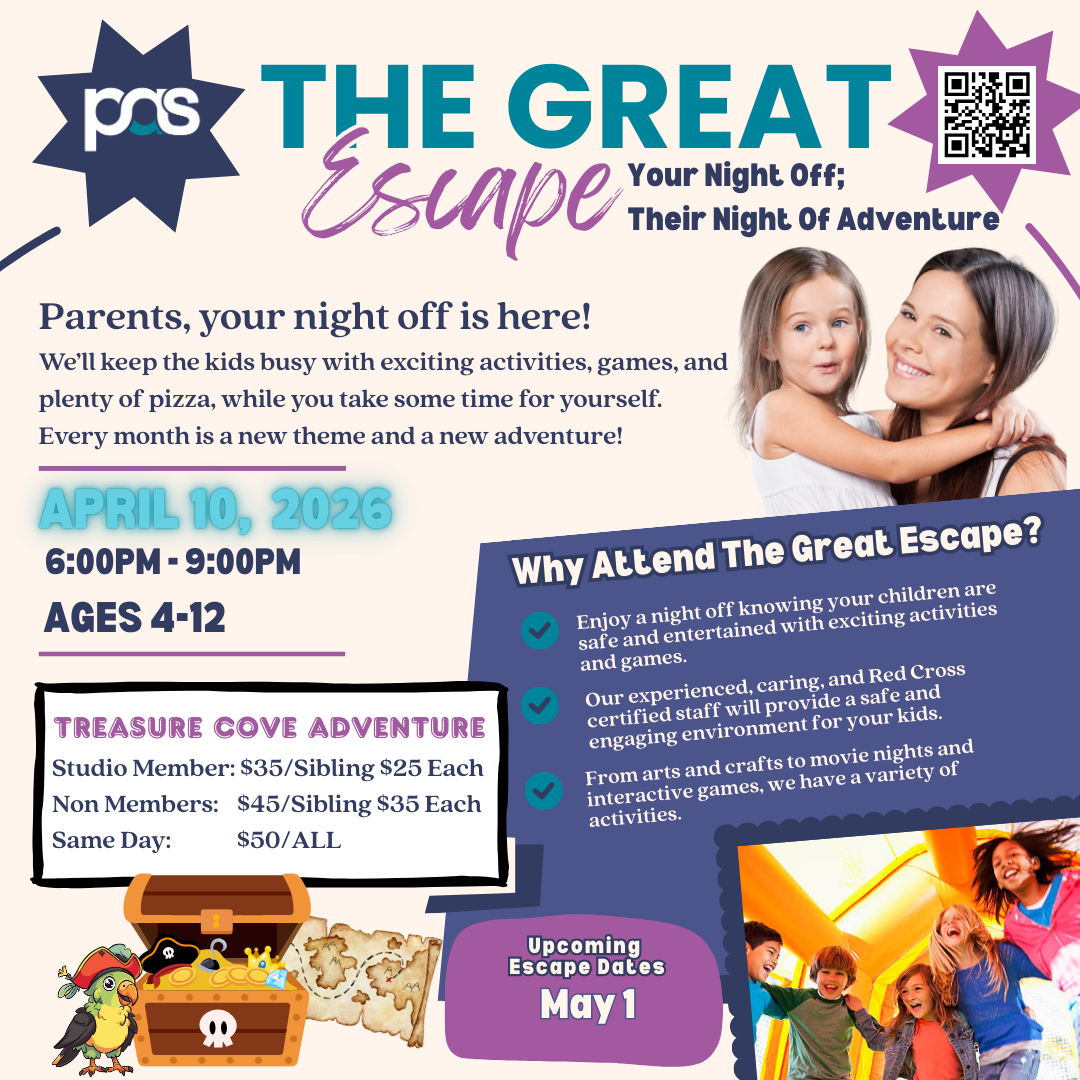 The Great Escape: Parents’ Night Out (April)