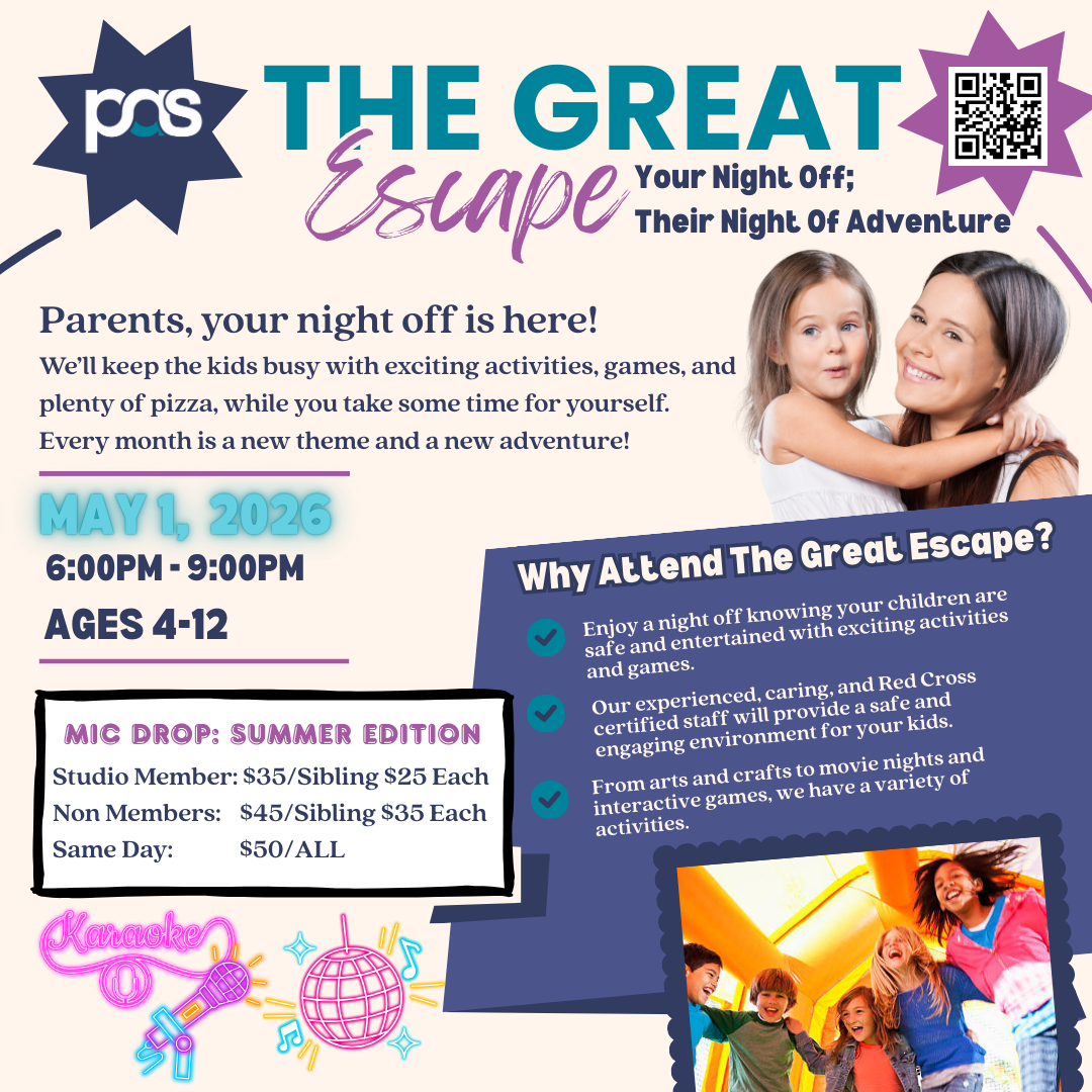 The Great Escape: Parents’ Night Out (May) 