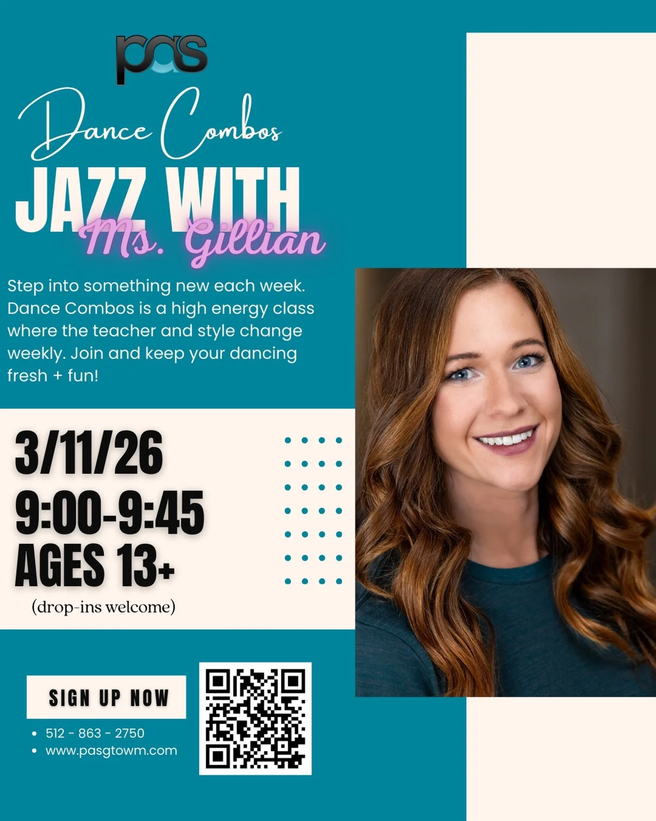 We can&rsquo;t wait to welcome back Ms Gillian for Dance Combos. You won&rsquo;t want to miss this one!