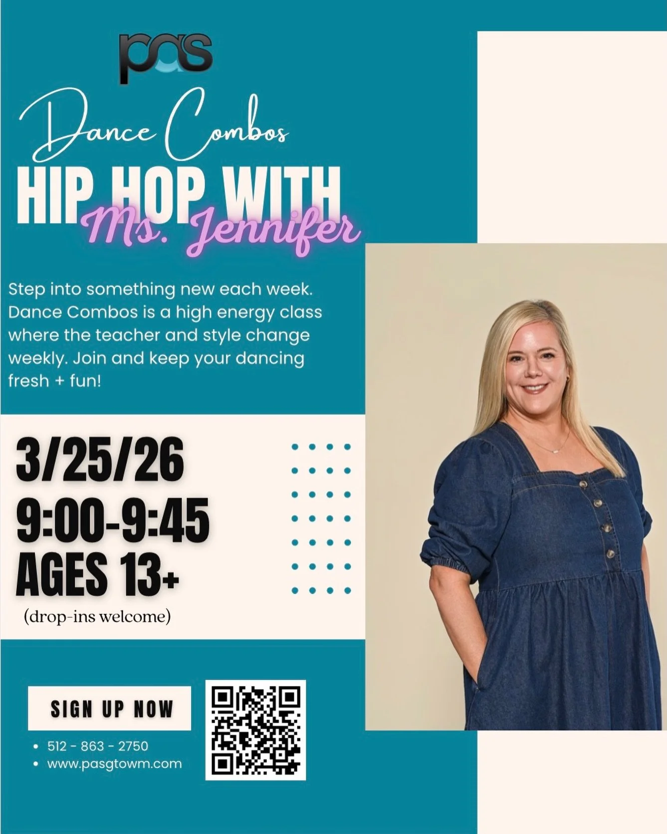 Who is ready for Dance Combos with JMudd! Drop ins are welcome!