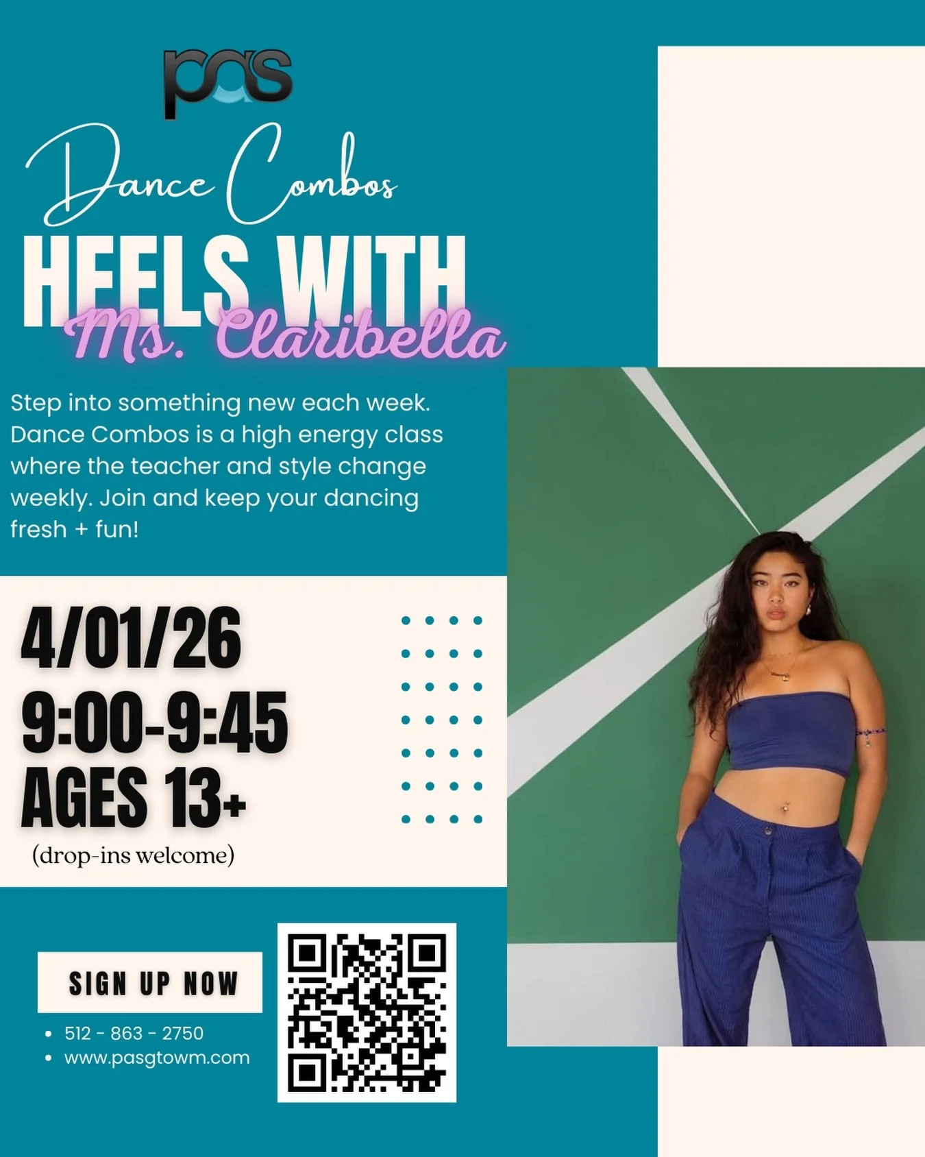 We ain&rsquo;t foolin&rsquo;! Ms Claribella will be back next Wednesday for Dance Combos!