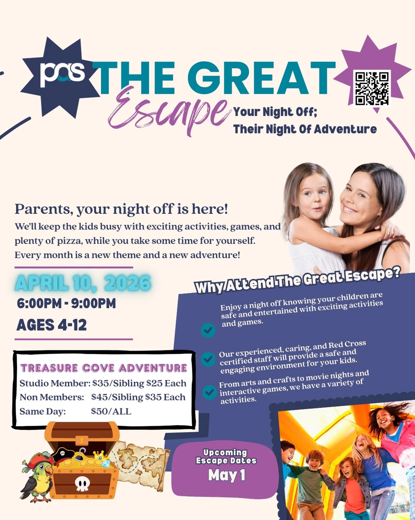 The perfect Escape is happening this Friday! Reserve your spot today, Matey! 🦜🏴&zwj;☠️