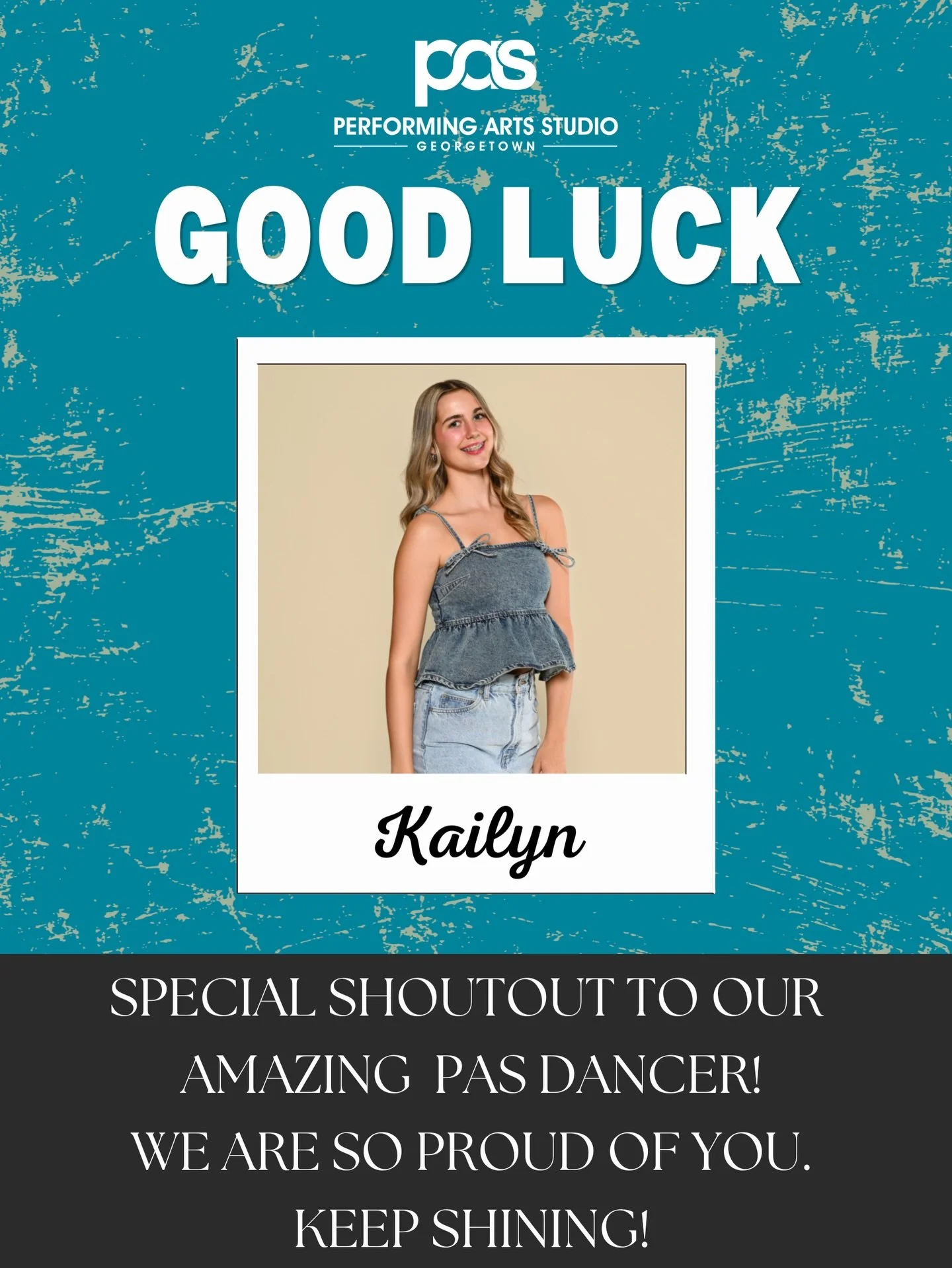 Huge shoutout to Infinity Dance Co member, Kailyn! Have an amazing time at your Spring Show this weekend and dance your heart out!