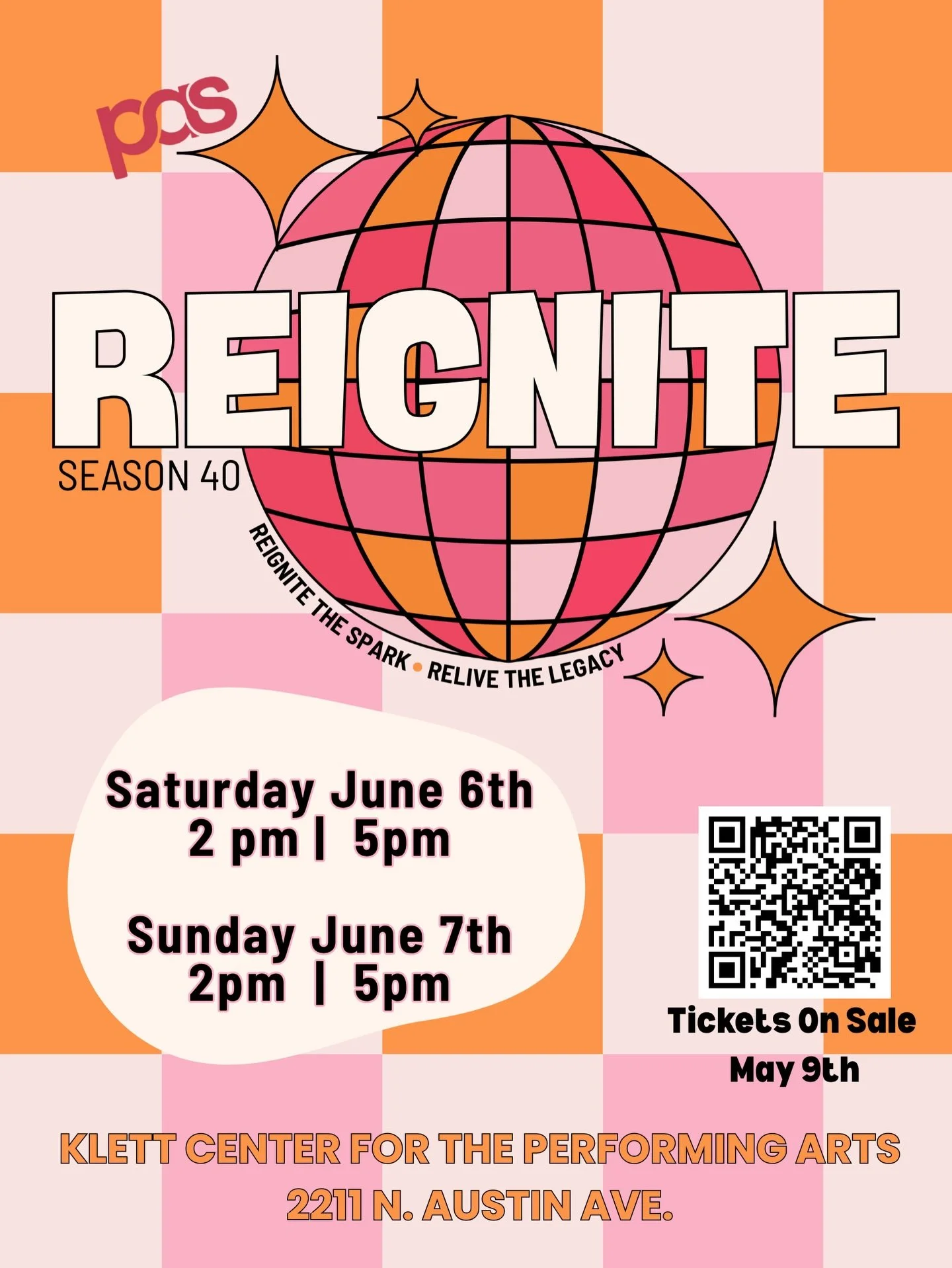 The wait is over! We&rsquo;re excited to announce our 40th show, &ldquo;Reignite&rdquo;. Save the dates and come support your favorite dancer as we Reignite the Spark, Relive the Legacy.🔥🪩🩵