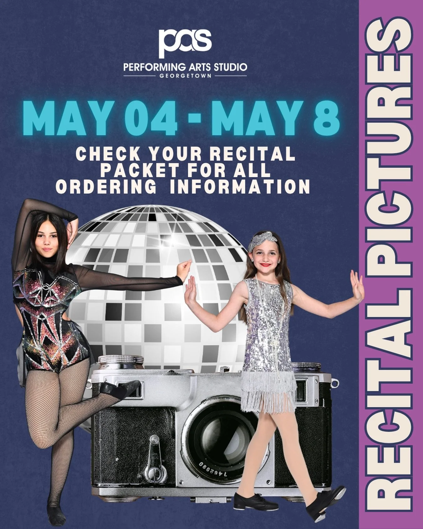 Let&rsquo;s get all fancy and take some pictures📸 Recital Picture Week is just around the corner. Check your packet now for all Information from what you need to bring, to how to order your pictures!