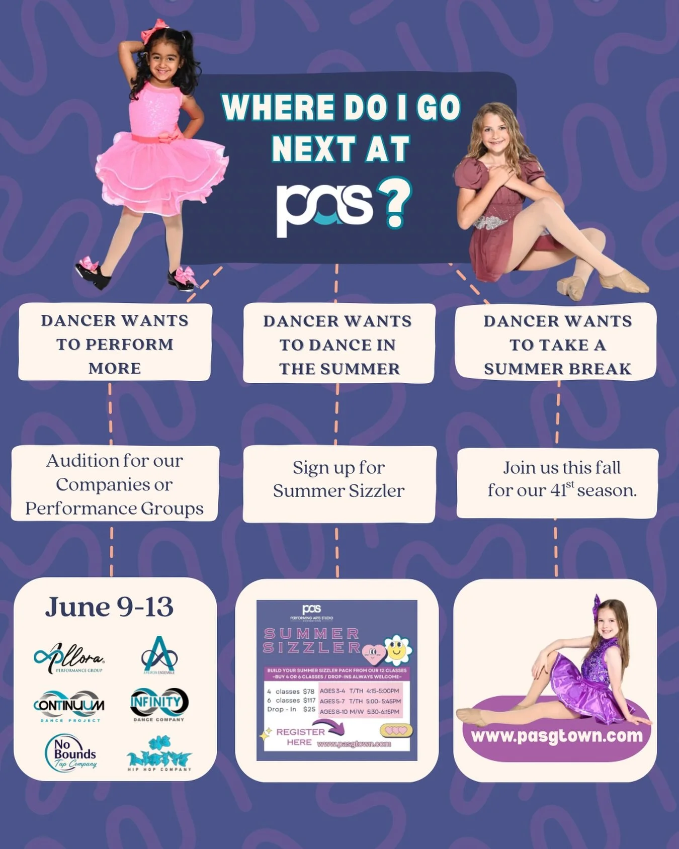 Wondering what your next step at PAS is? Let us help you! Need more info? Send us an email to info@pasgtown.com 🩵✨