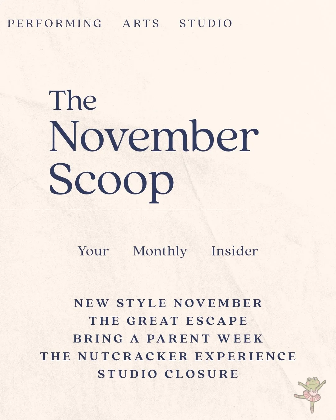 Your November Scoop is out! So much is happening this month. Mark your calendar 🗓️ 🩵