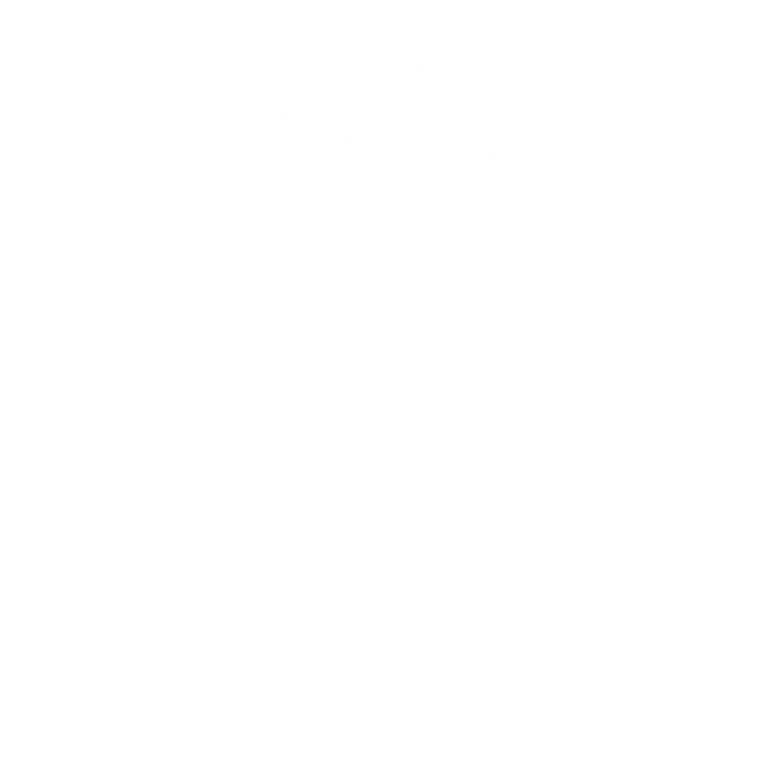 Black circular logo with white text that reads 'HONEYPOST WEDDINGS' and a large white letter 'H' in the center.