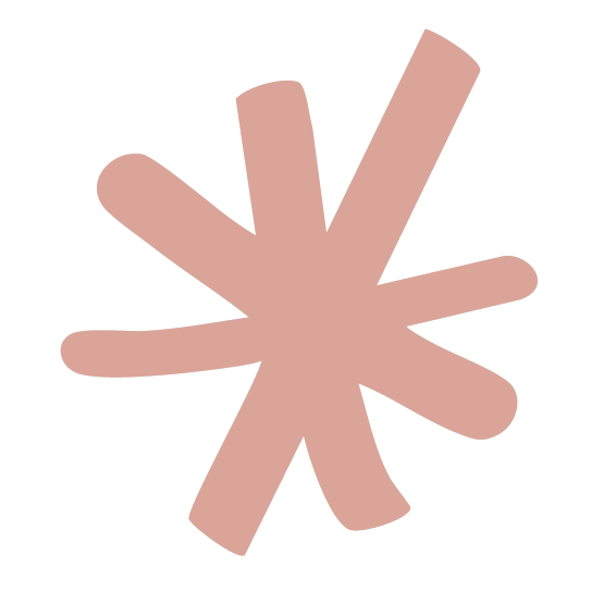 Abstract pink asterisk shape on black background.