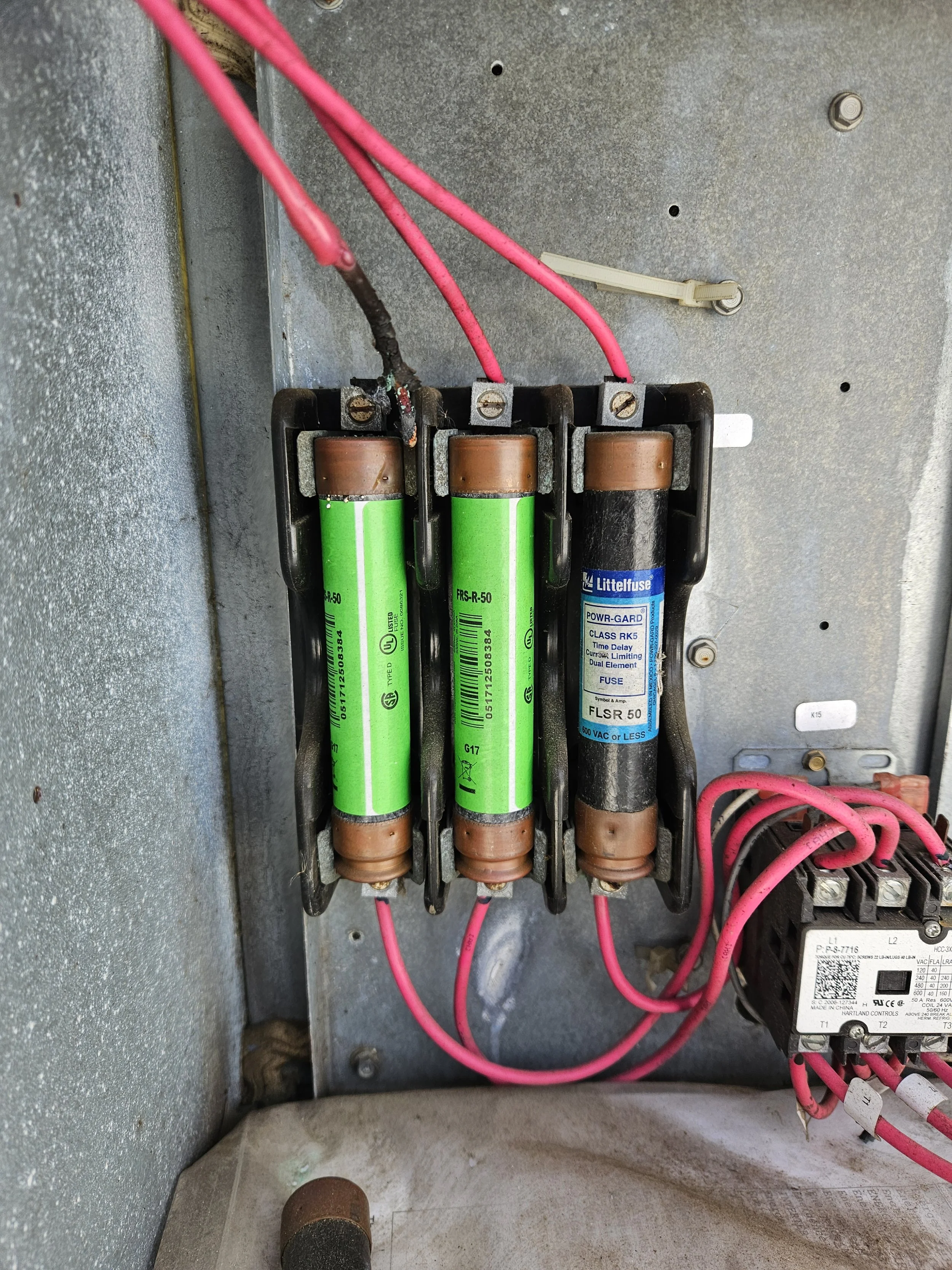 Old fuse box melting wires