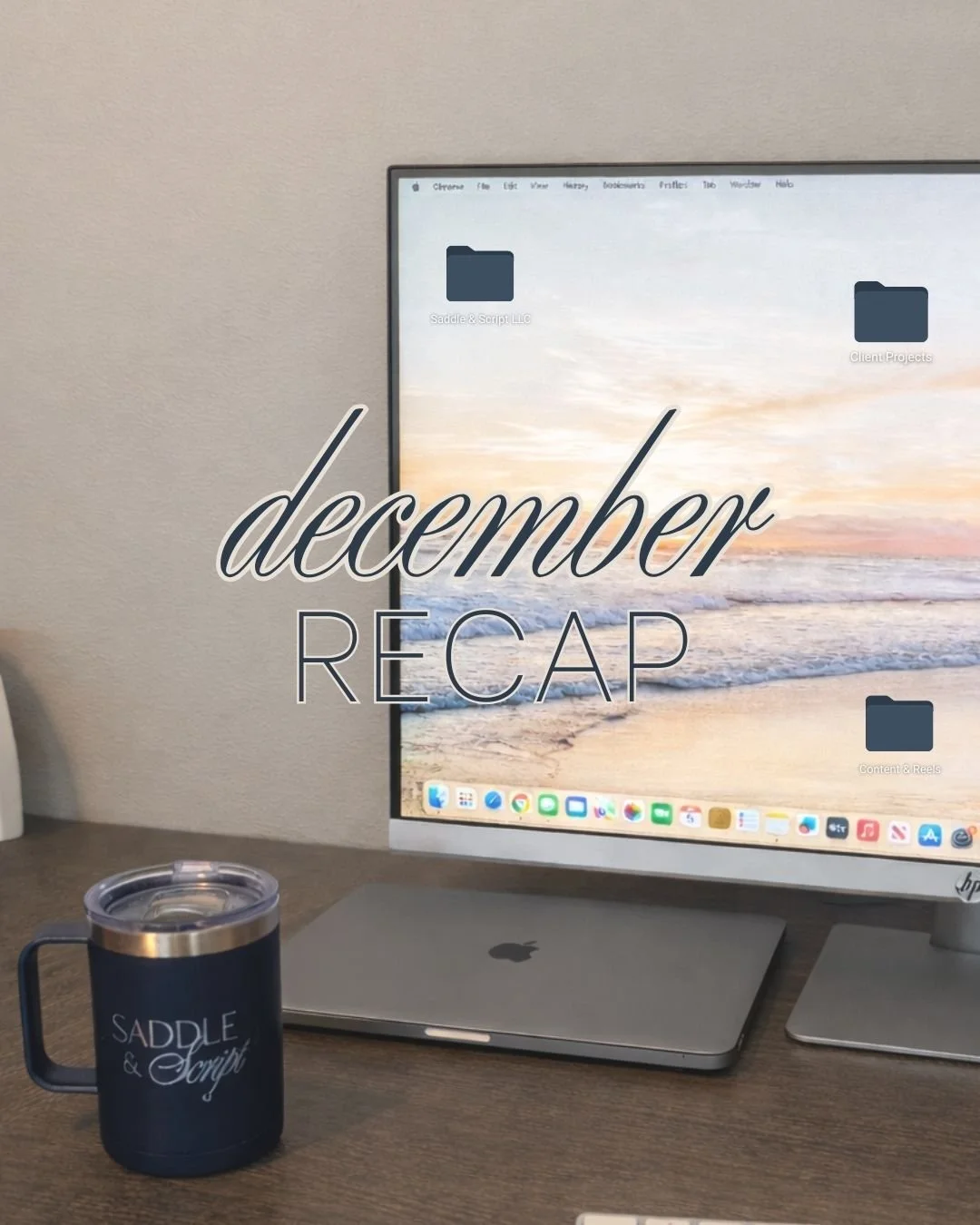 Stepping into 2026 with so much gratitude for our clients and excitement for what&rsquo;s ahead. December was a beautiful month of momentum here at Saddle &amp; Script.

We wrapped up and delivered projects for Bernardus Lodge &amp; Spa, while also s