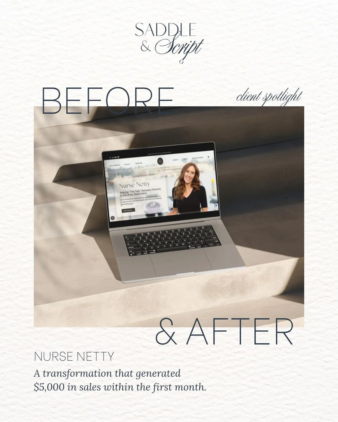 This is still one of our favorite website transformations.

Not only because it looks better, but because it works better.

Before, the Nurse Netty website design felt unclear.
The messaging wasn&rsquo;t immediately understood, and the user experienc