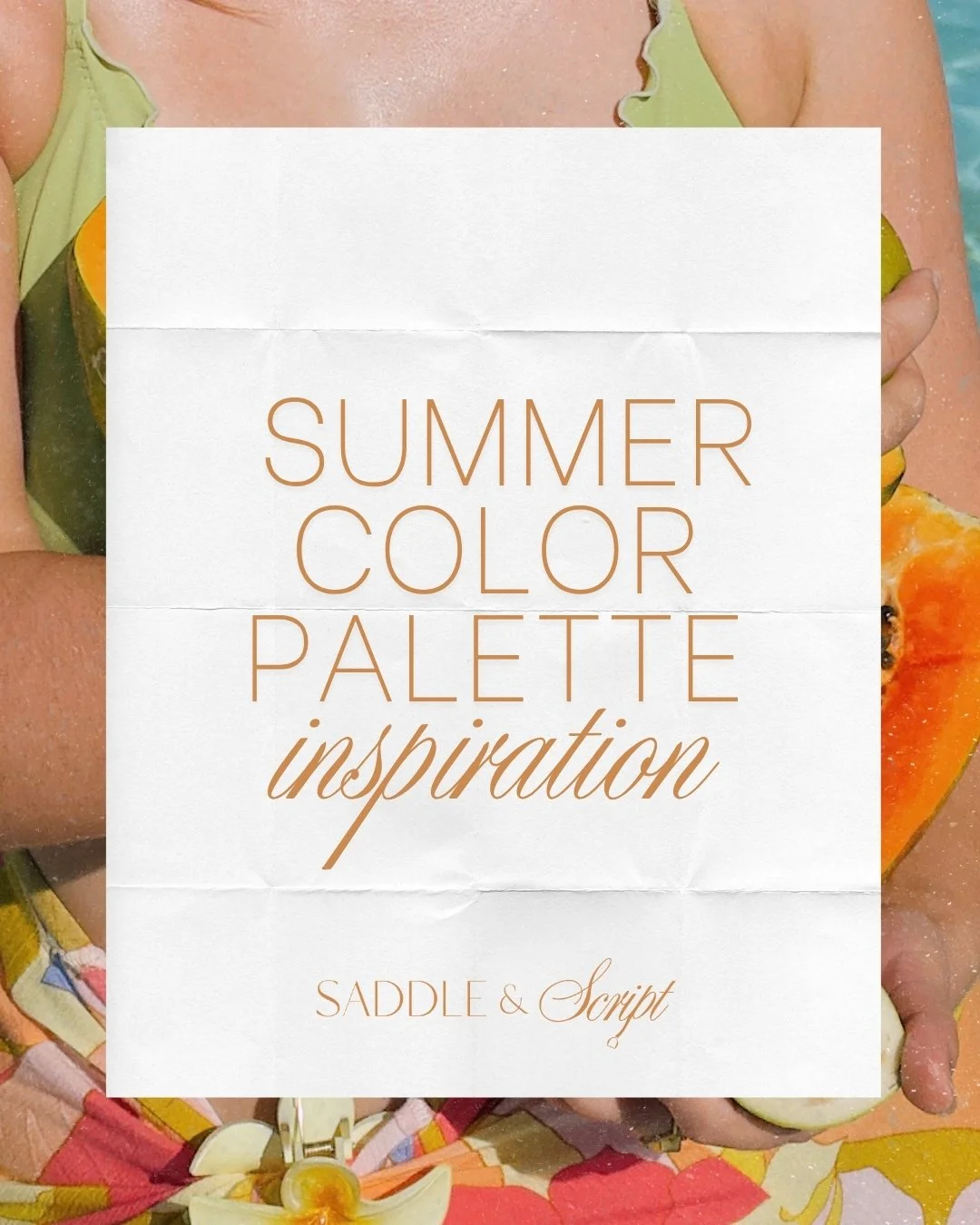 We&rsquo;re not ready for fall colors yet.

Especially when Orange County is still very much giving summer. ☀️

So we pulled together six summer color palettes inspired by some of our favorite scenes from the season: poolside pinks, papaya orange, te