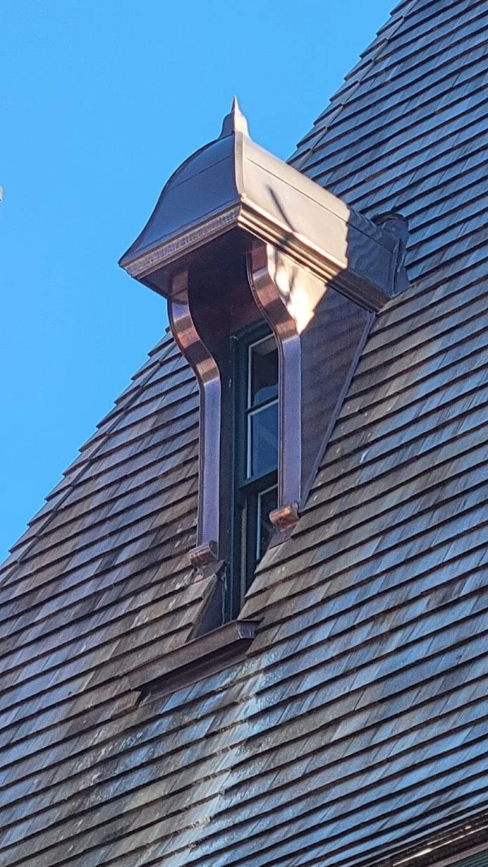 Copper wall cladding and roofing by Slate & Copper Services, Portsmouth, RI, and Easton, CT