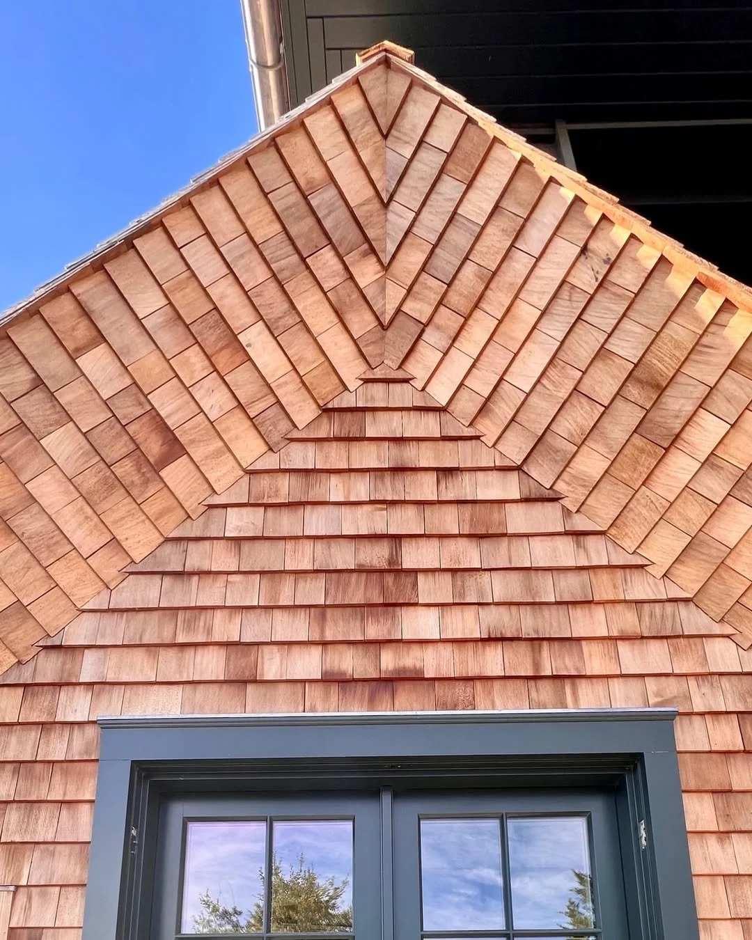 Wood siding by Slate & Copper Services, Portsmouth, RI.