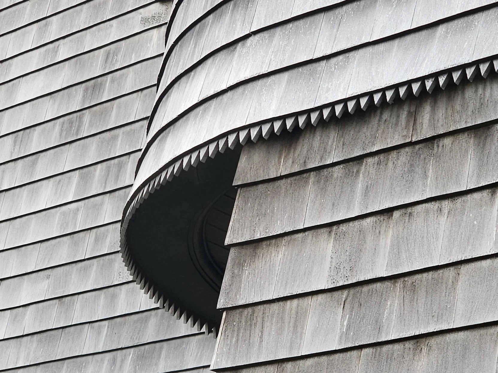 Wood siding in Watch Hill by Slate & Copper Services, Portsmouth, RI.