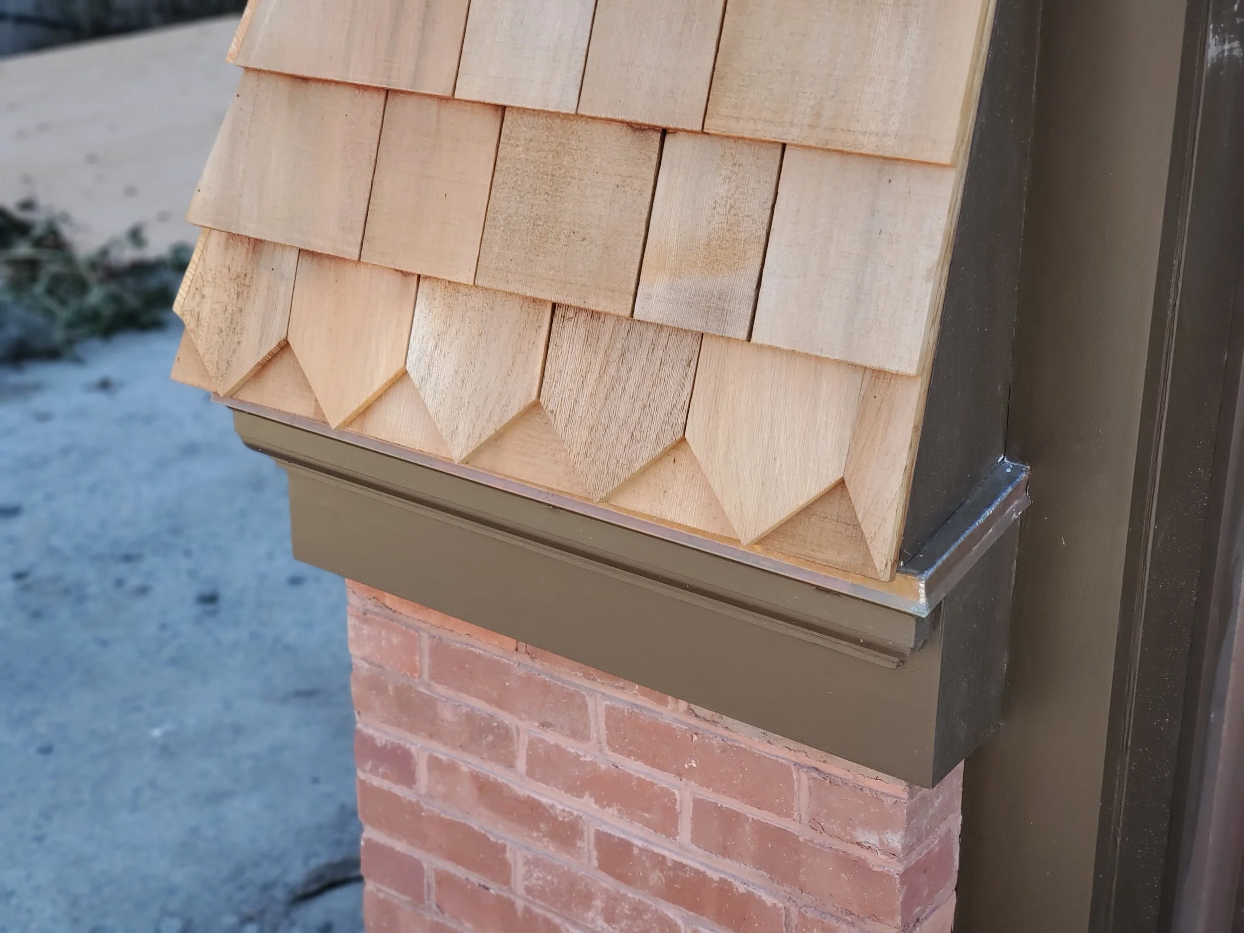 Wood siding by Slate & Copper Services, Portsmouth, RI.