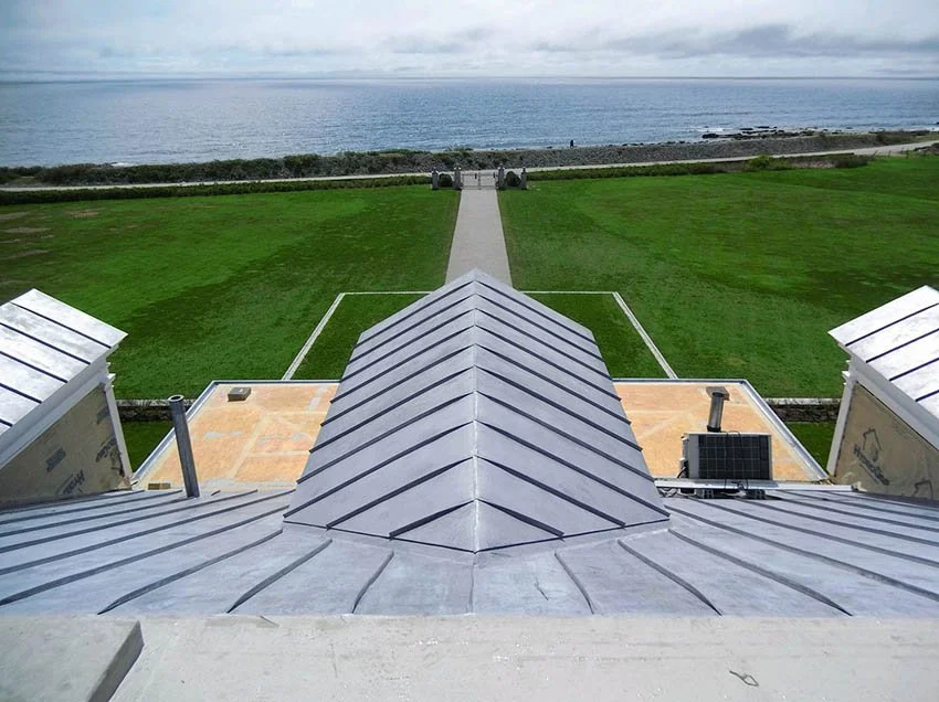 Metal roofing, copper guttering by Slate and Copper Services in Portsmouth, Rhode Island and Easton, Connecticut, serving Fairfield County, Providence, coastal RI, and South Coast, MA.