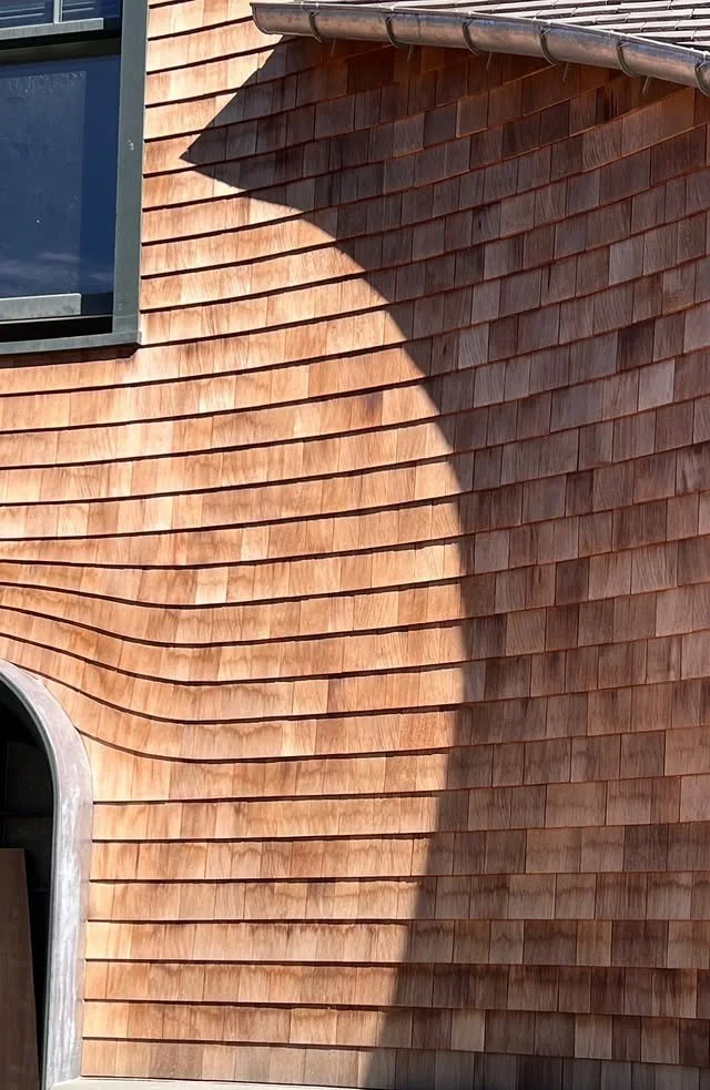 Wood siding by Slate & Copper Services, Portsmouth, RI.