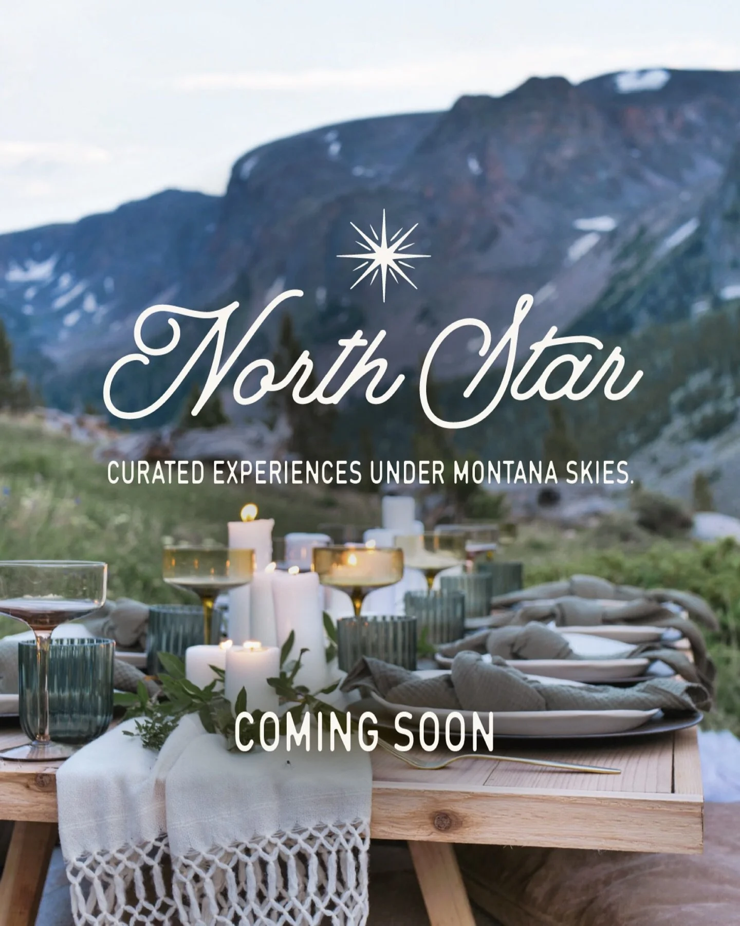 💫 STAY TUNED 💫 

North Star Events, specializing in high touch, personalized backcountry elopements and small gatherings&hellip; launching soon🚀

#montanaelopement #mountainelopements #microweddings #eventdesign