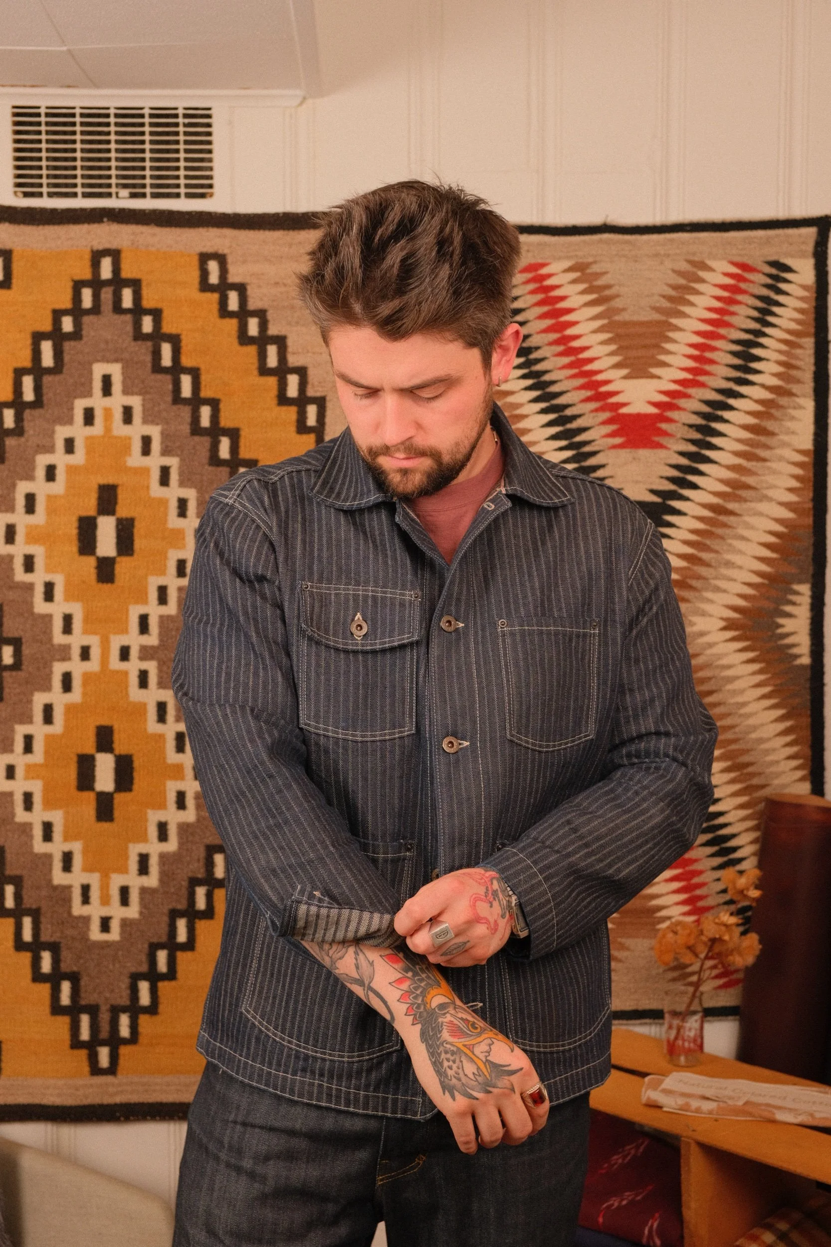 The American Chore Coat - Hickory Stripe