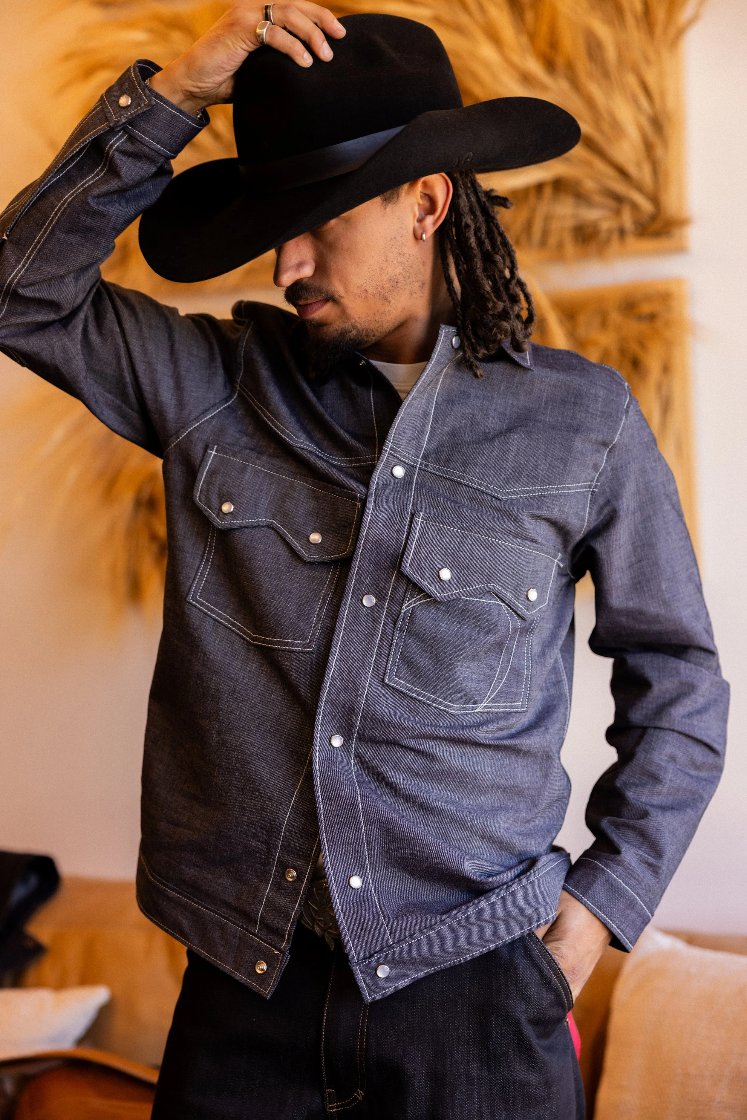 The Southwest Shirt - Light Indigo