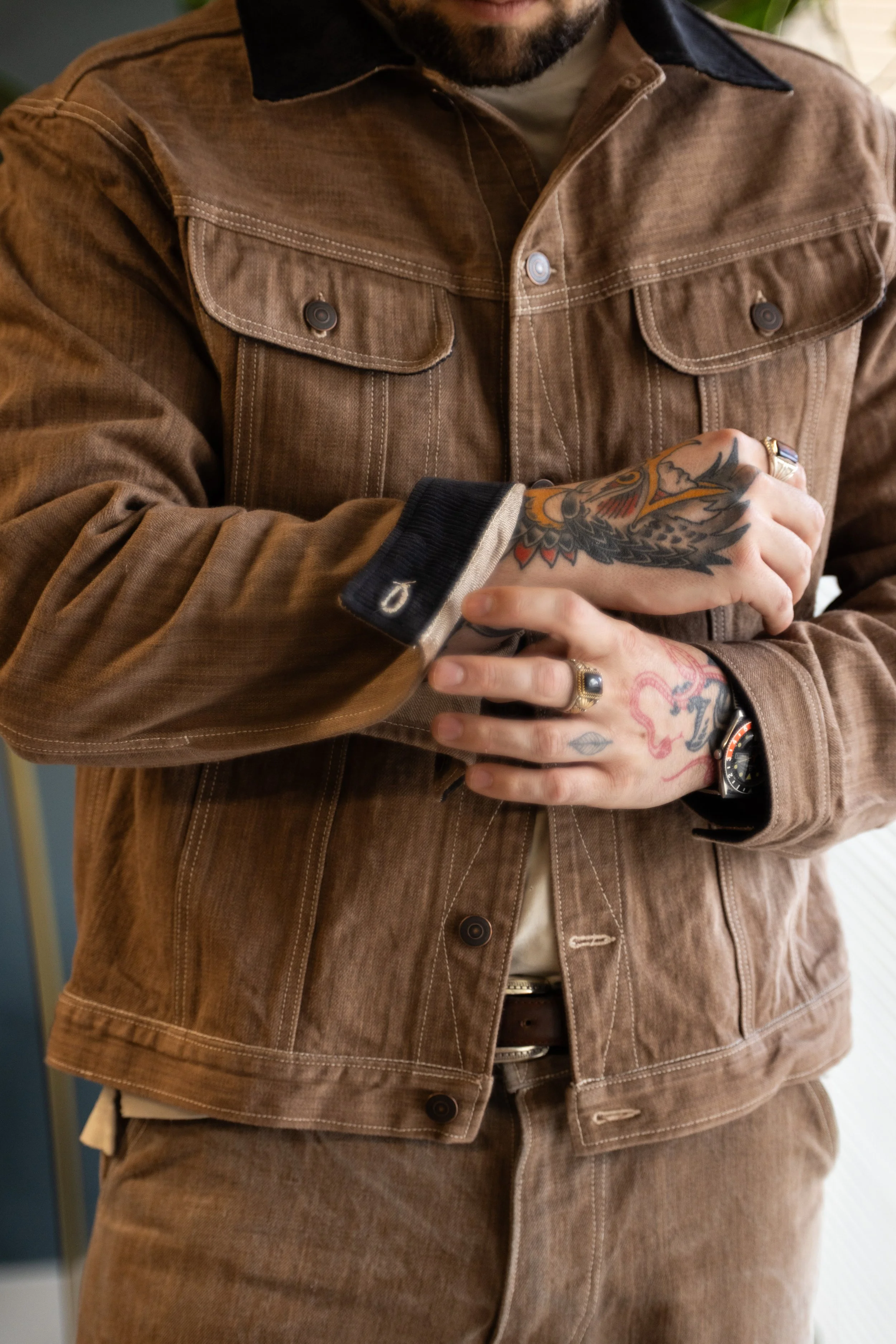 The Tempest Jacket - Sand Selvedge