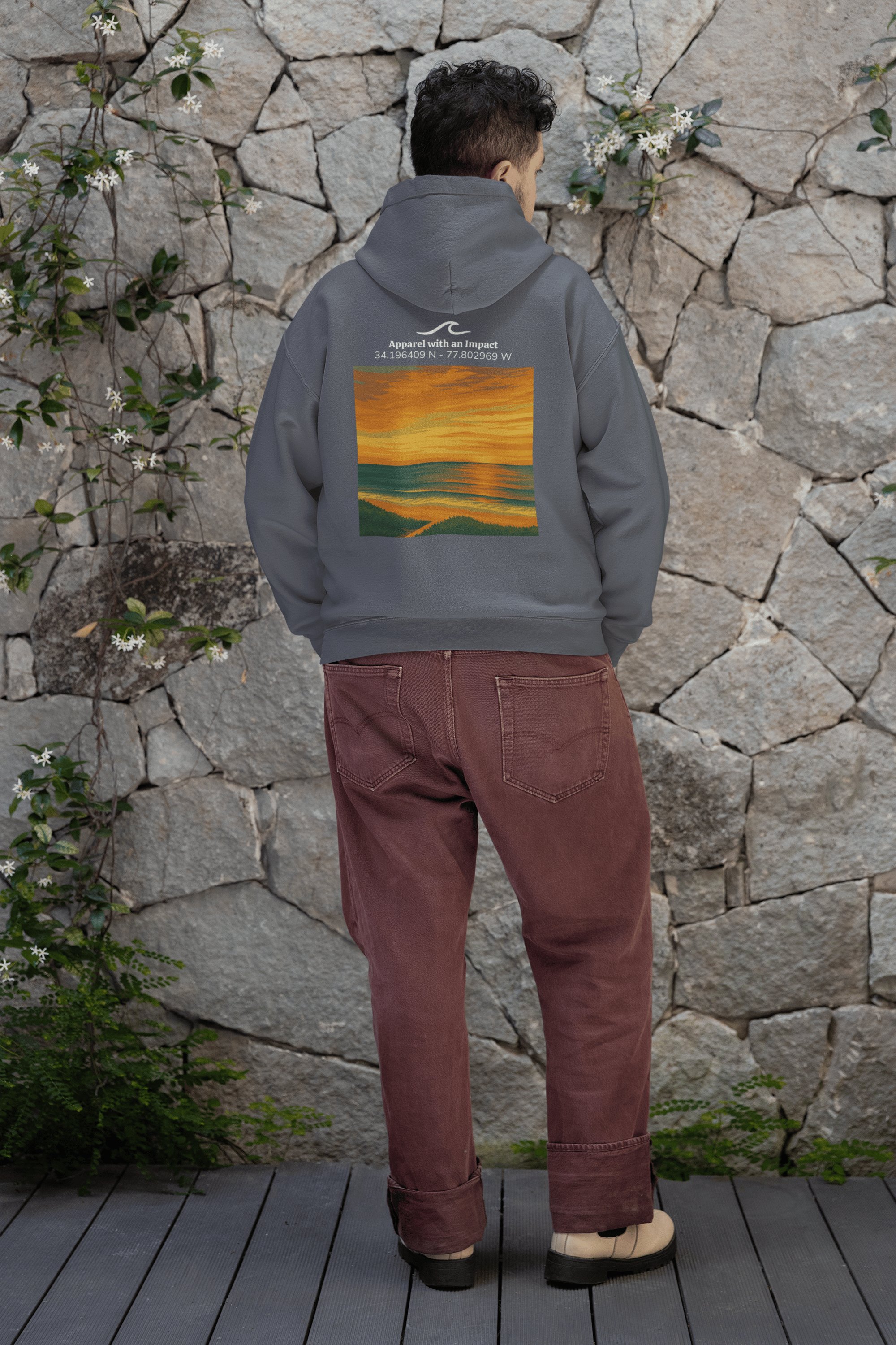 Shoreline Sunrise Classic Coastal Hoodie
