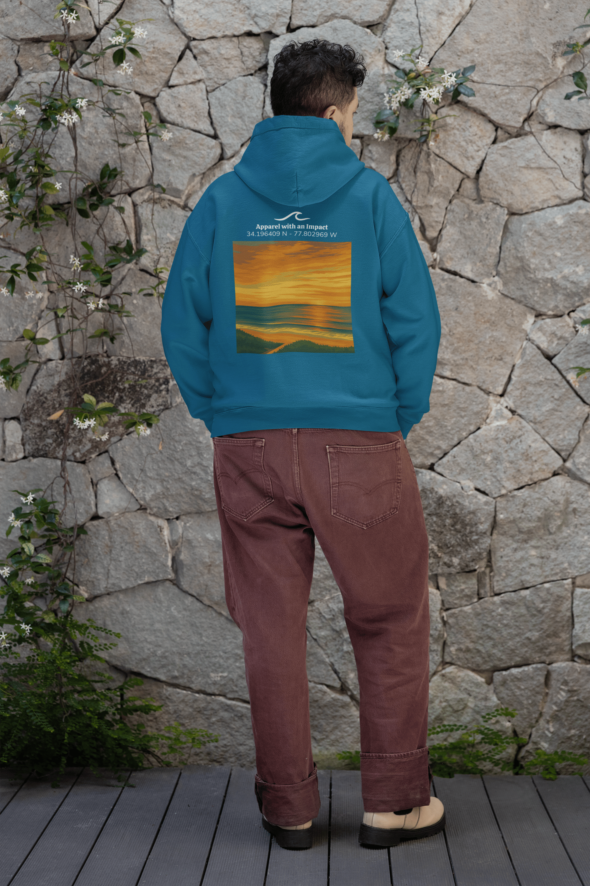 Shoreline Sunrise Classic Coastal Hoodie