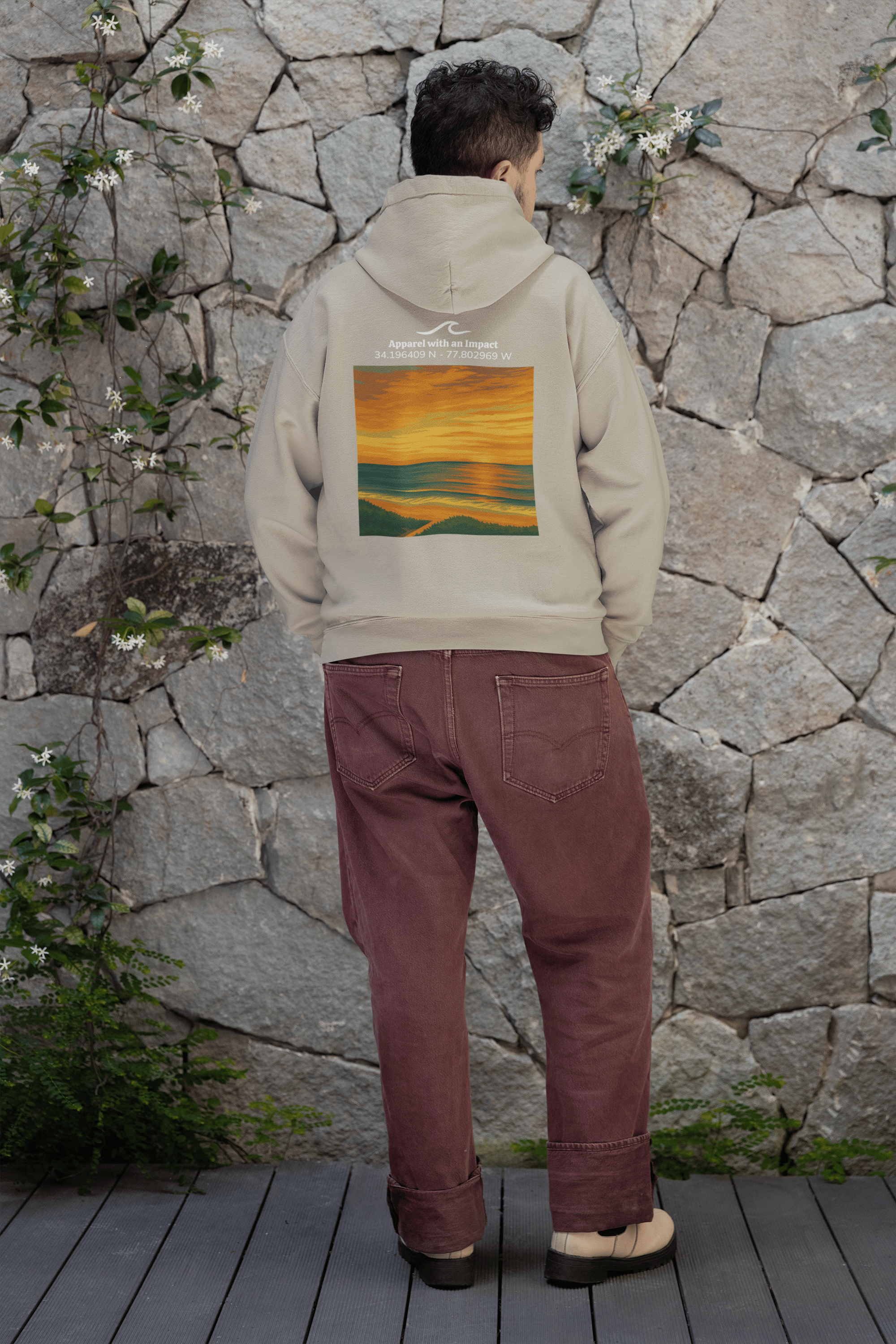 Shoreline Sunrise Classic Coastal Hoodie