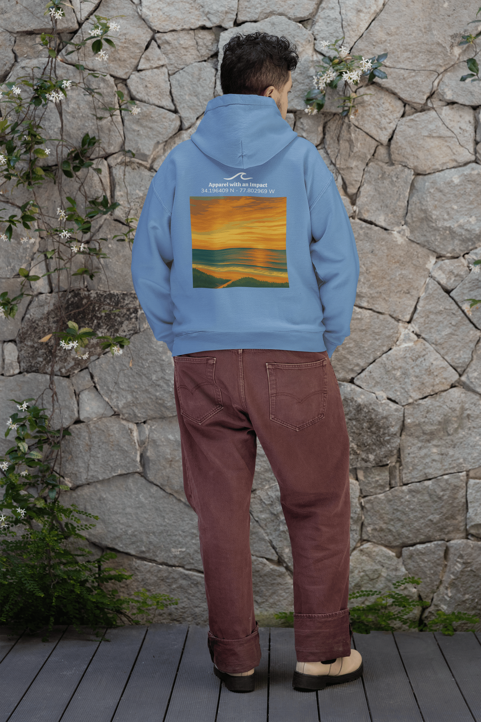 Shoreline Sunrise Classic Coastal Hoodie
