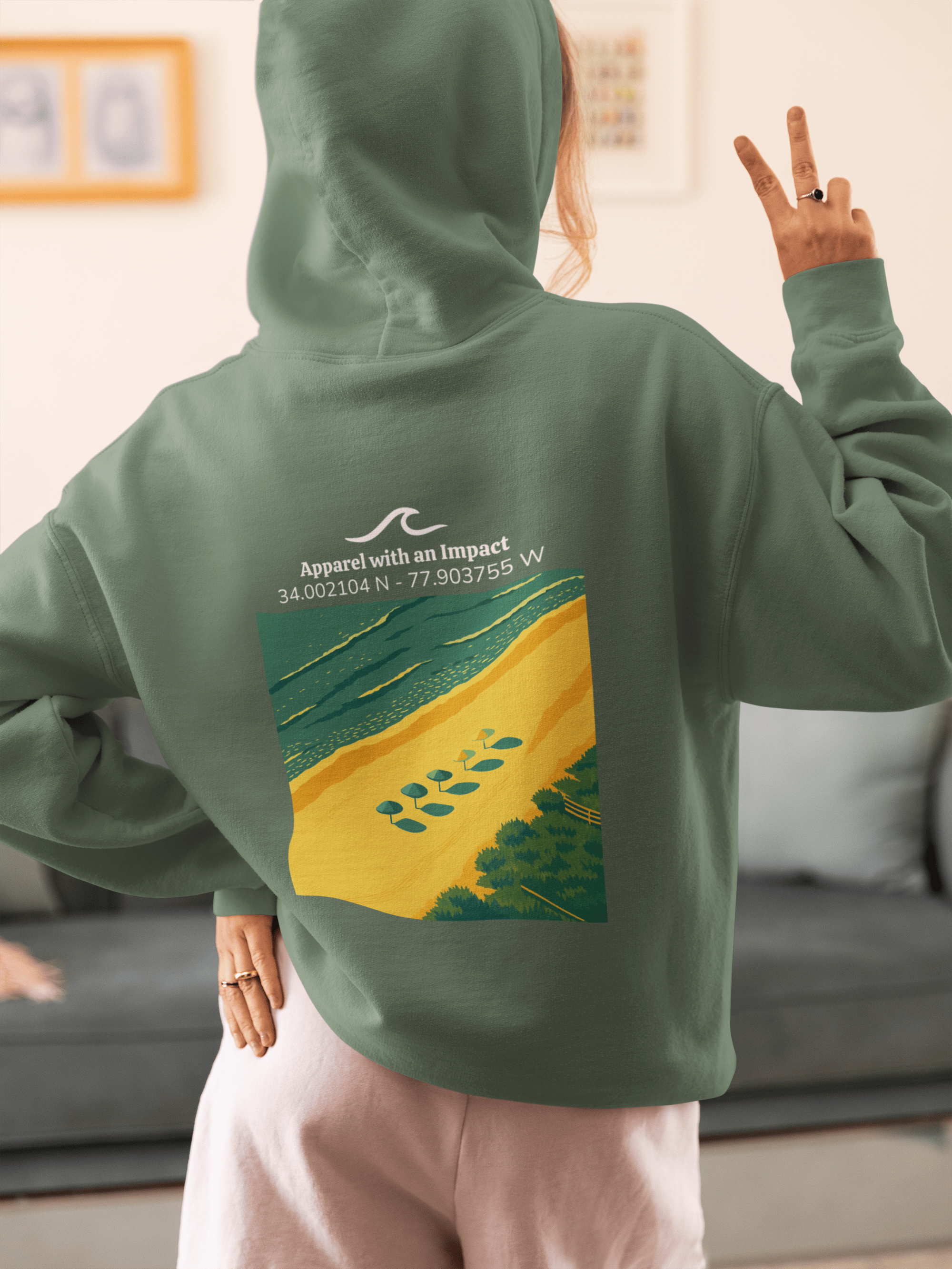 Beach Day Classic Coastal Hoodie