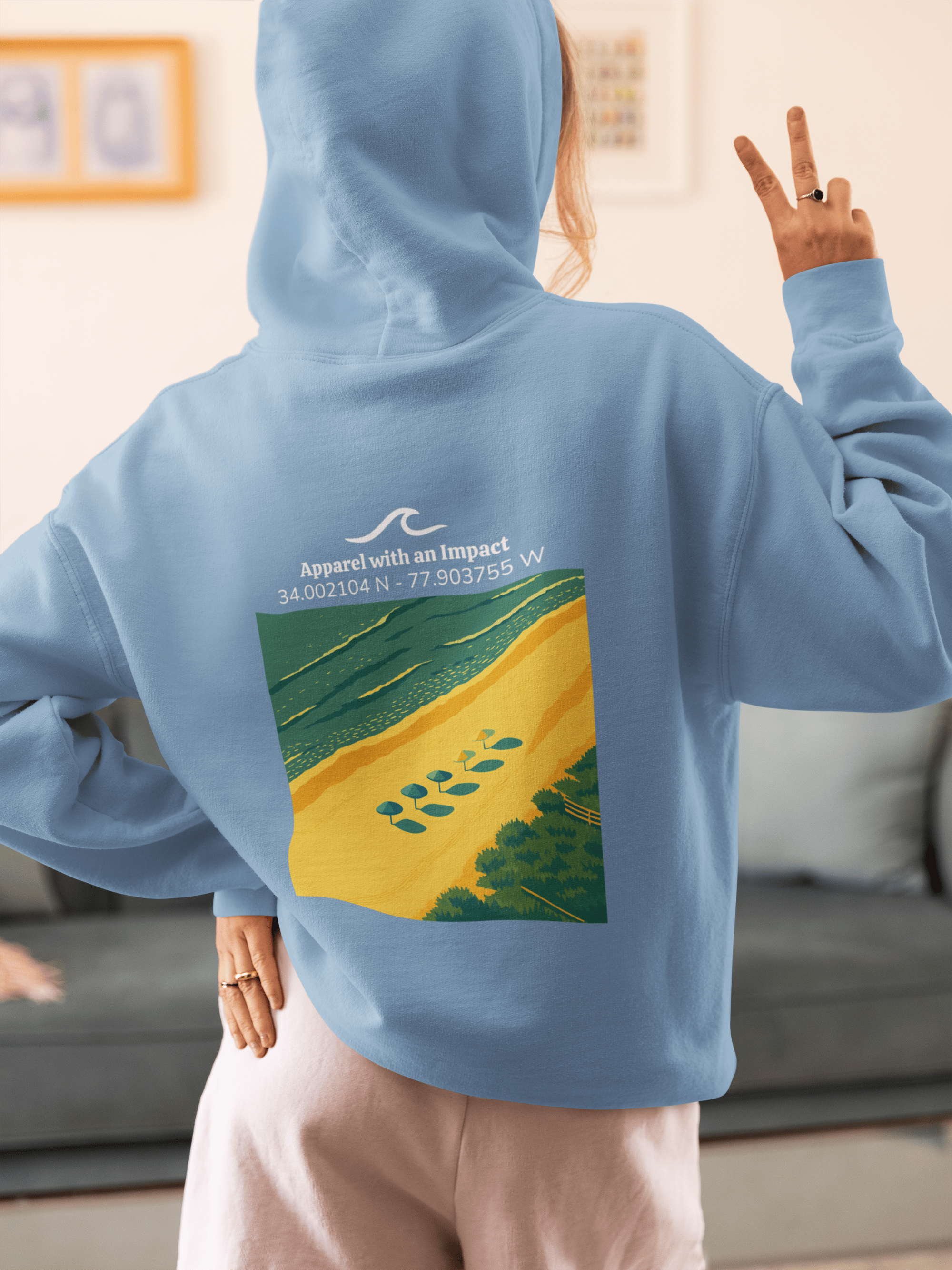 Beach Day Classic Coastal Hoodie