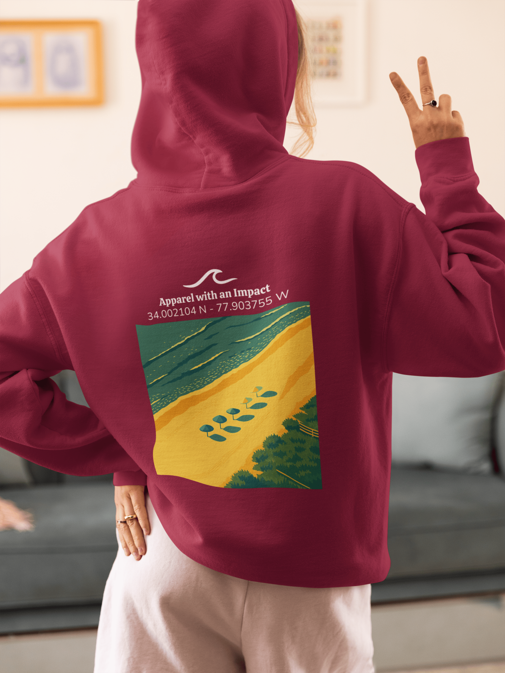 Beach Day Classic Coastal Hoodie