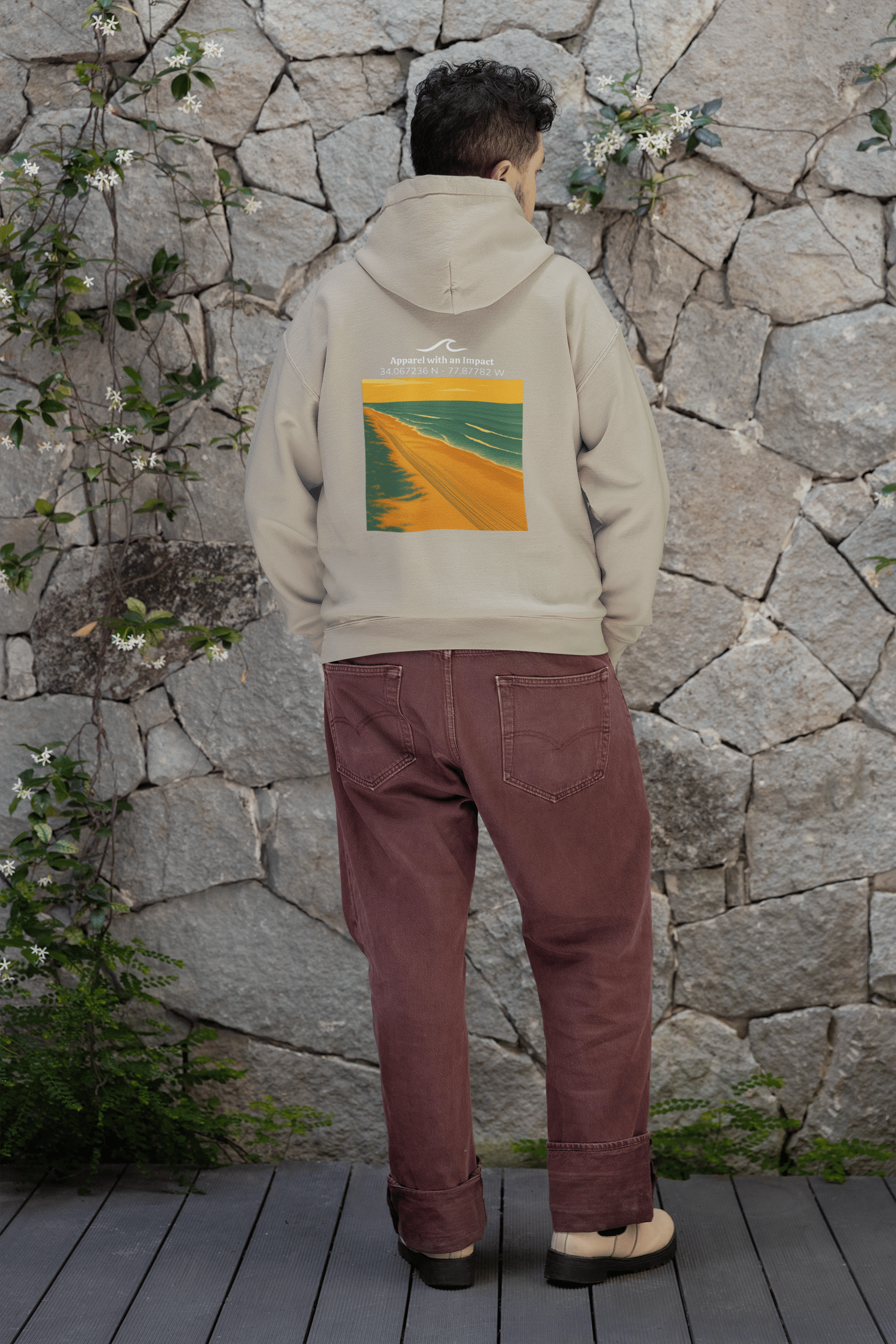 Beach Tracks Classic Coastal Hoodie