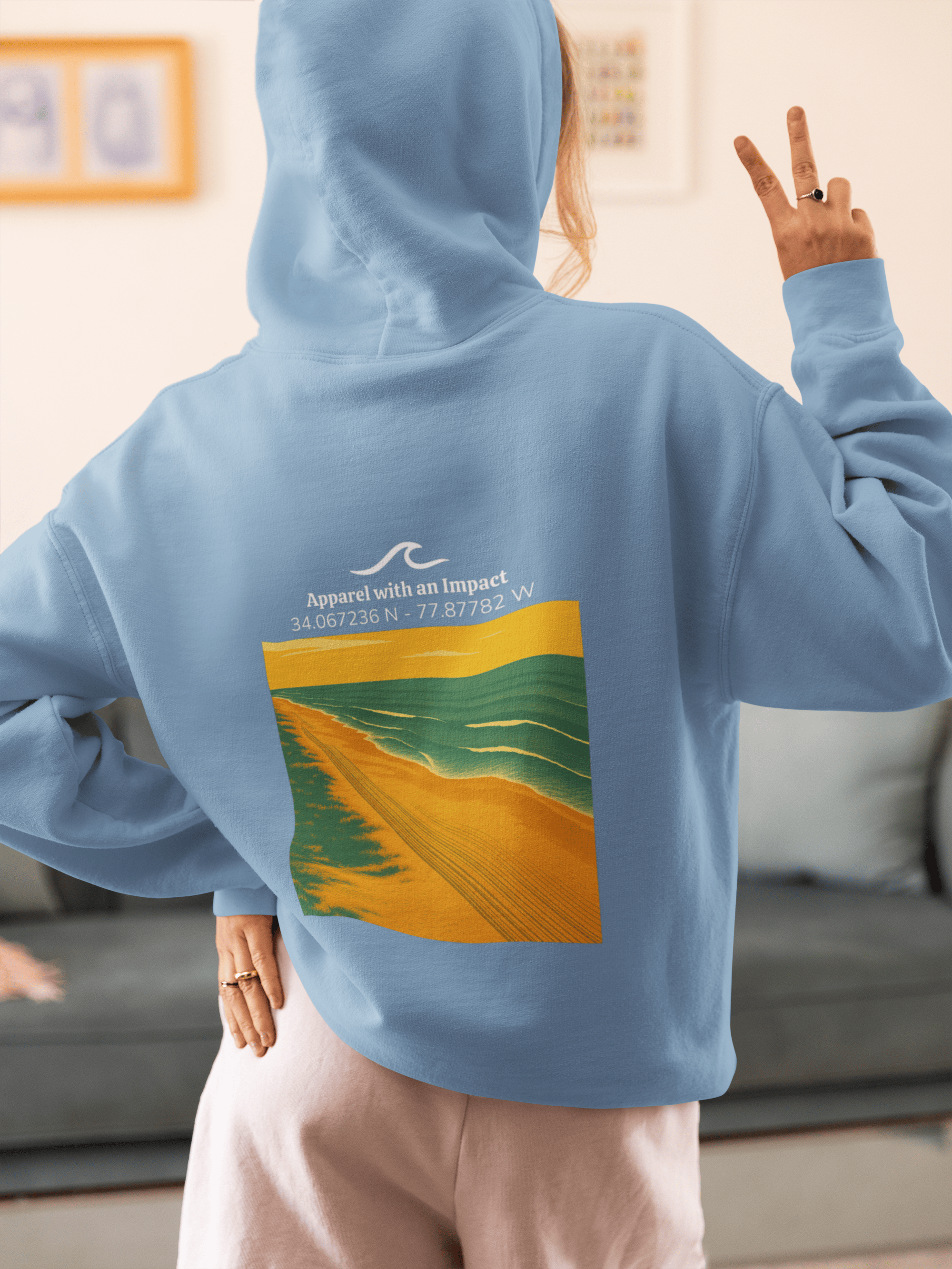 Beach Tracks Classic Coastal Hoodie